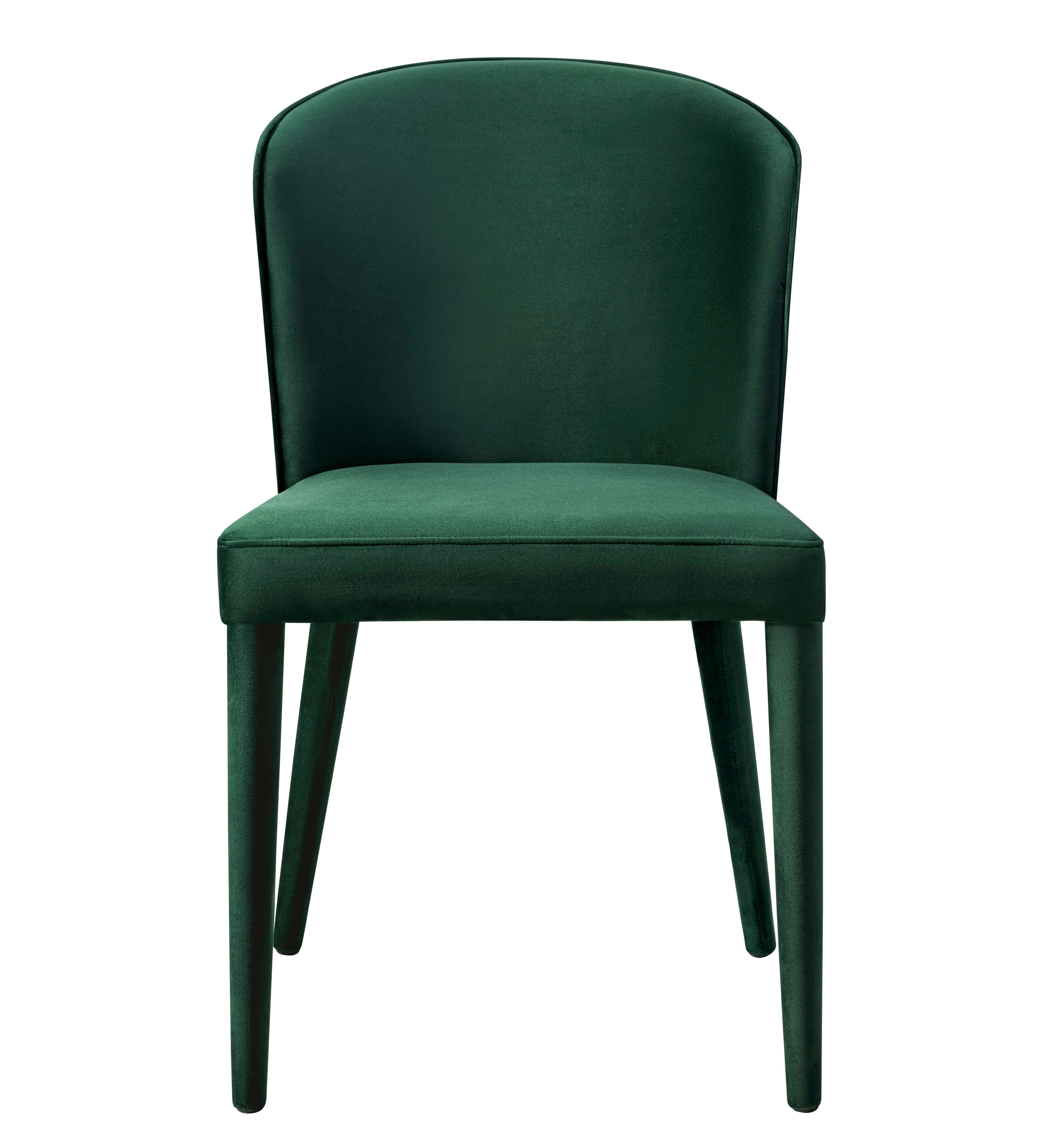 Metropolitan Forest Green Velvet Chair TOV Furniture