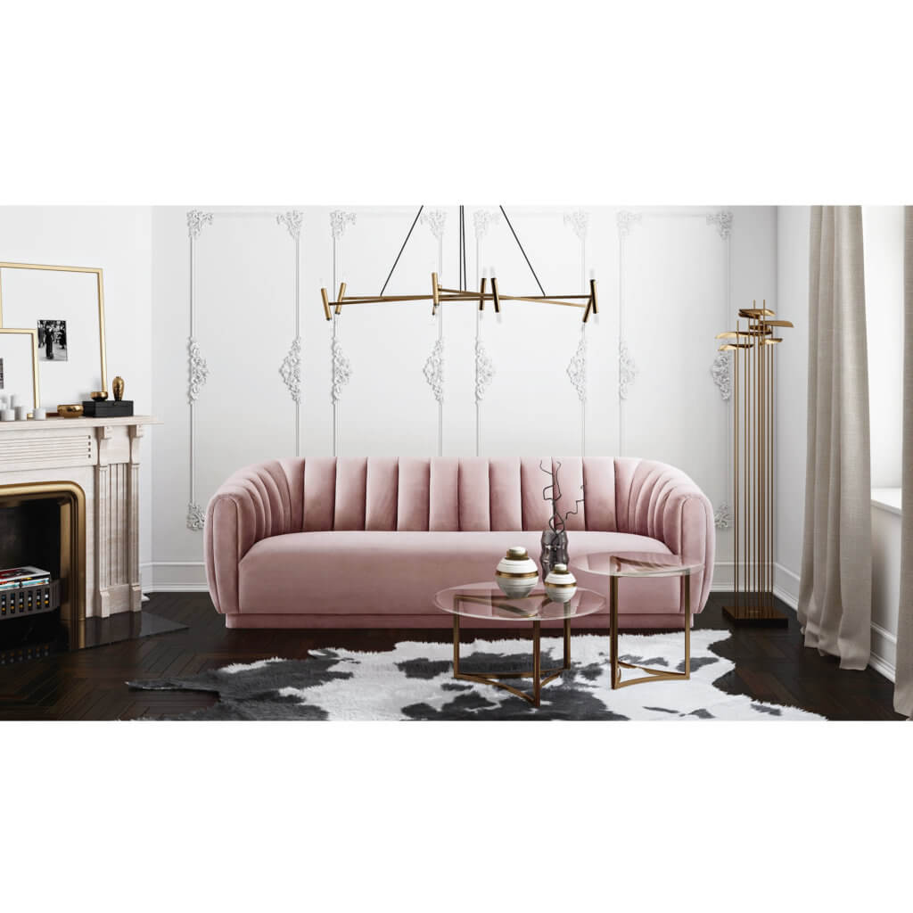 Arno Mauve Velvet Sofa - TOV Furniture