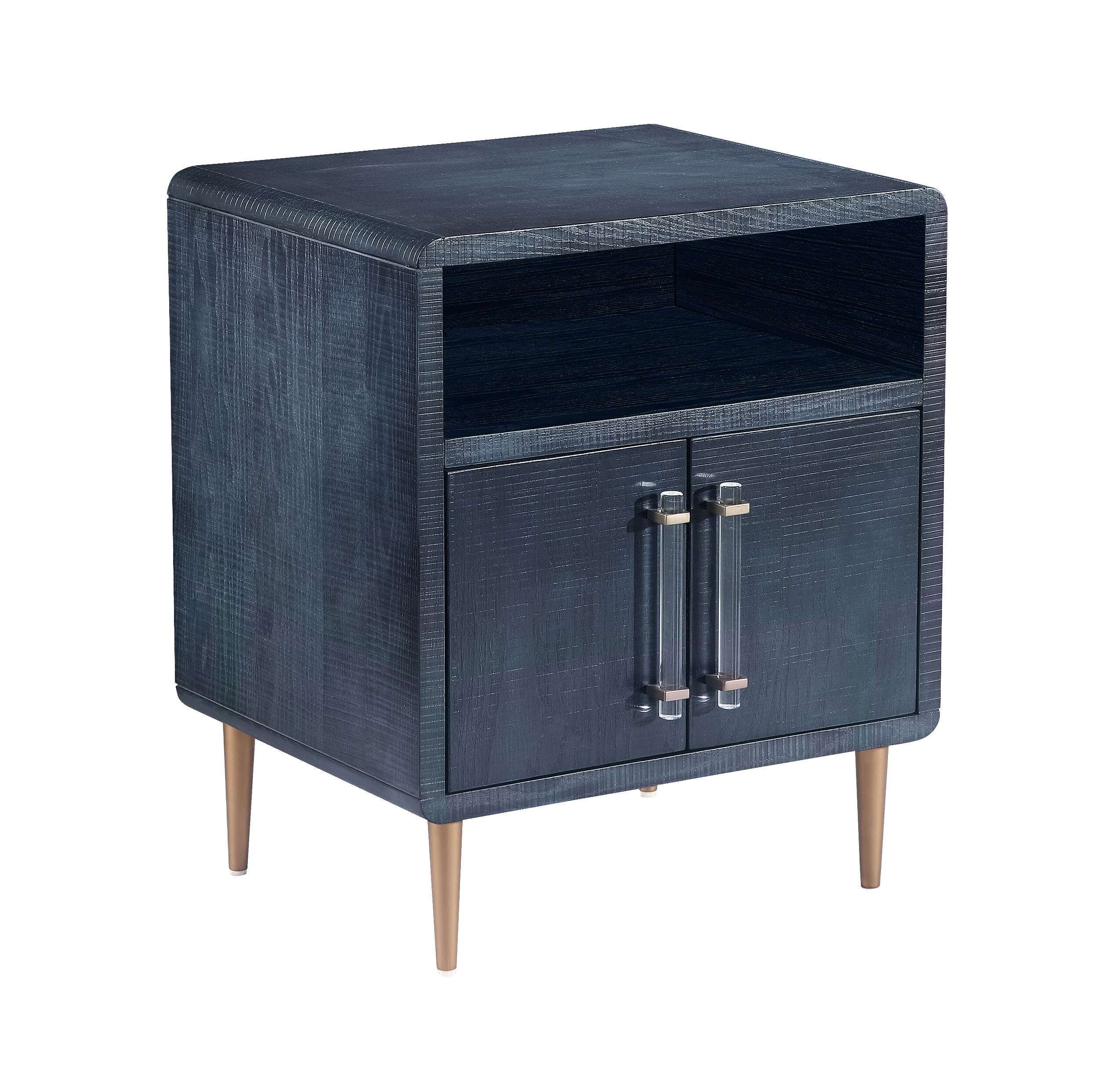 image of Marco Textured Indigo Side Table with sku:TOV-OC4108