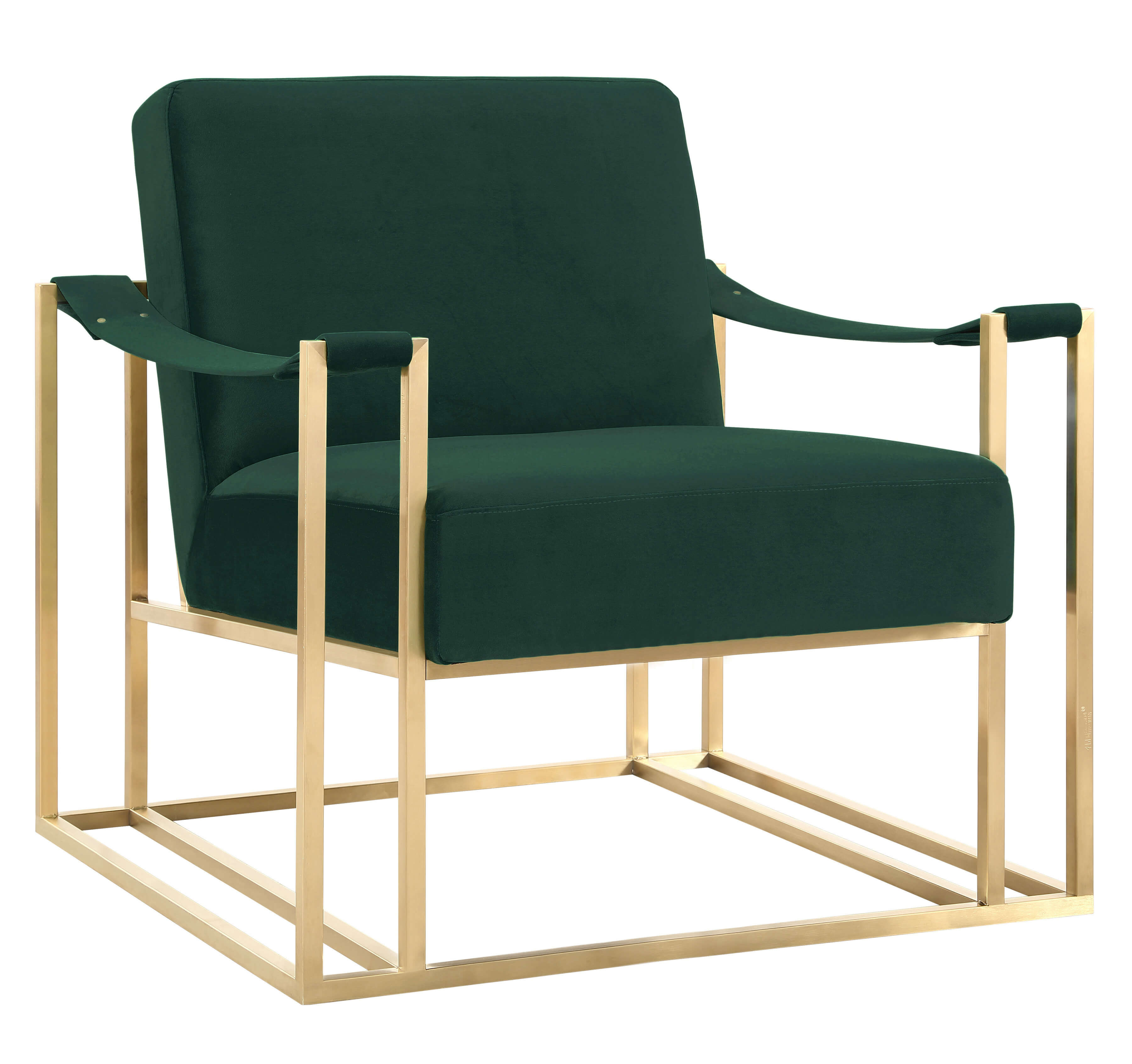 image of Baxter Forest Green Velvet Chair with sku:TOV-AS82