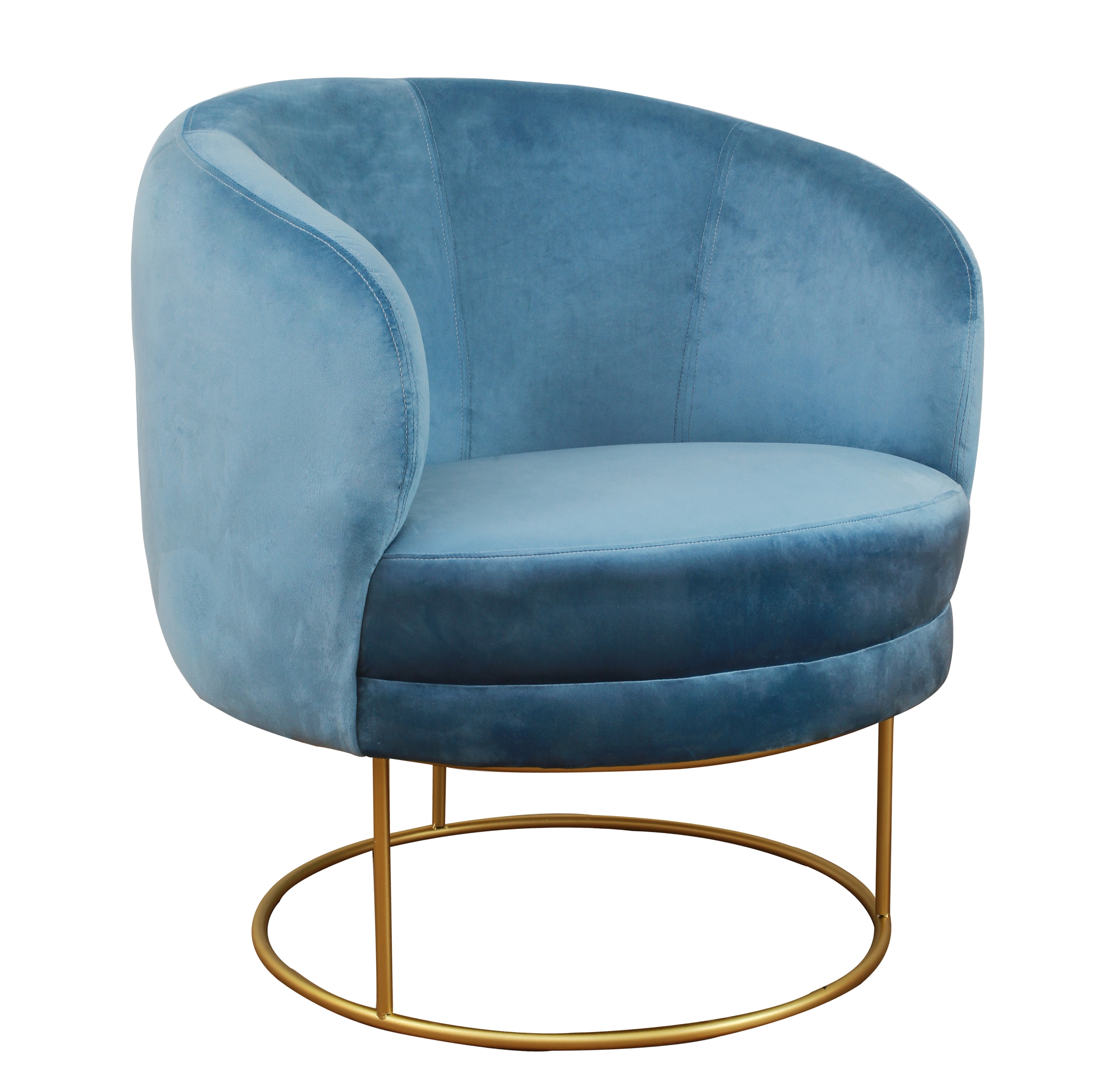 Bella Blue Velvet Chair - TOV-S3801