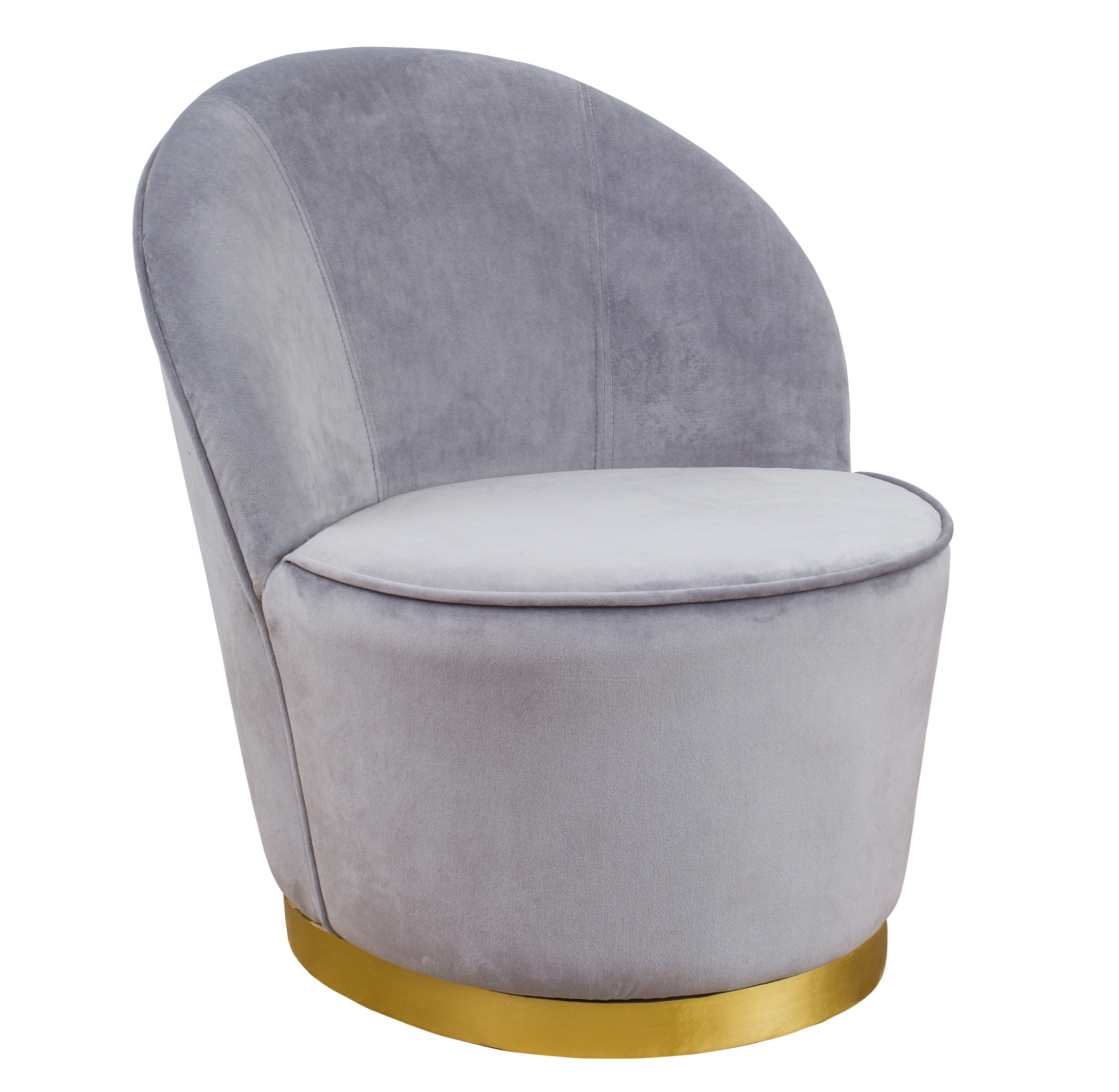 Julia Grey Velvet Chair - TOV-S3821