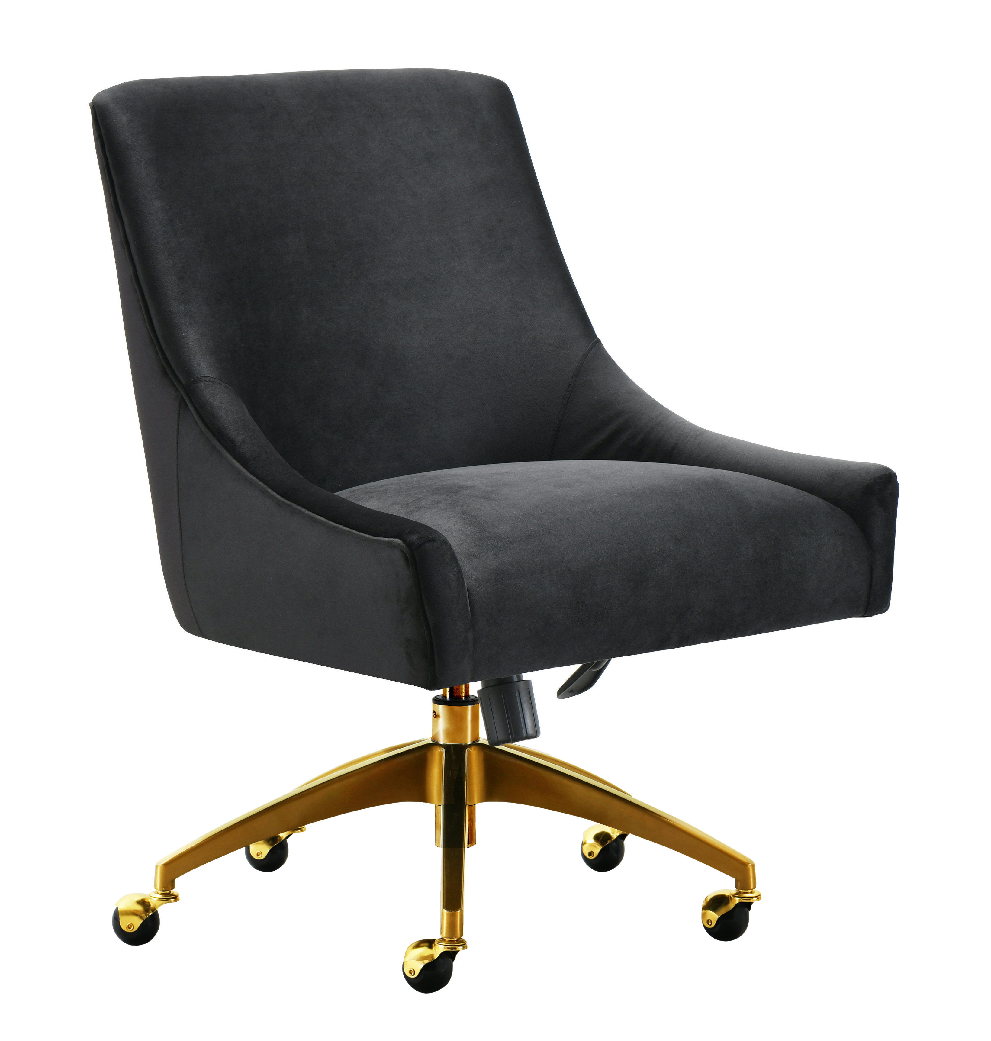 image of Beatrix Black Office Swivel Chair with sku:TOV-H7234