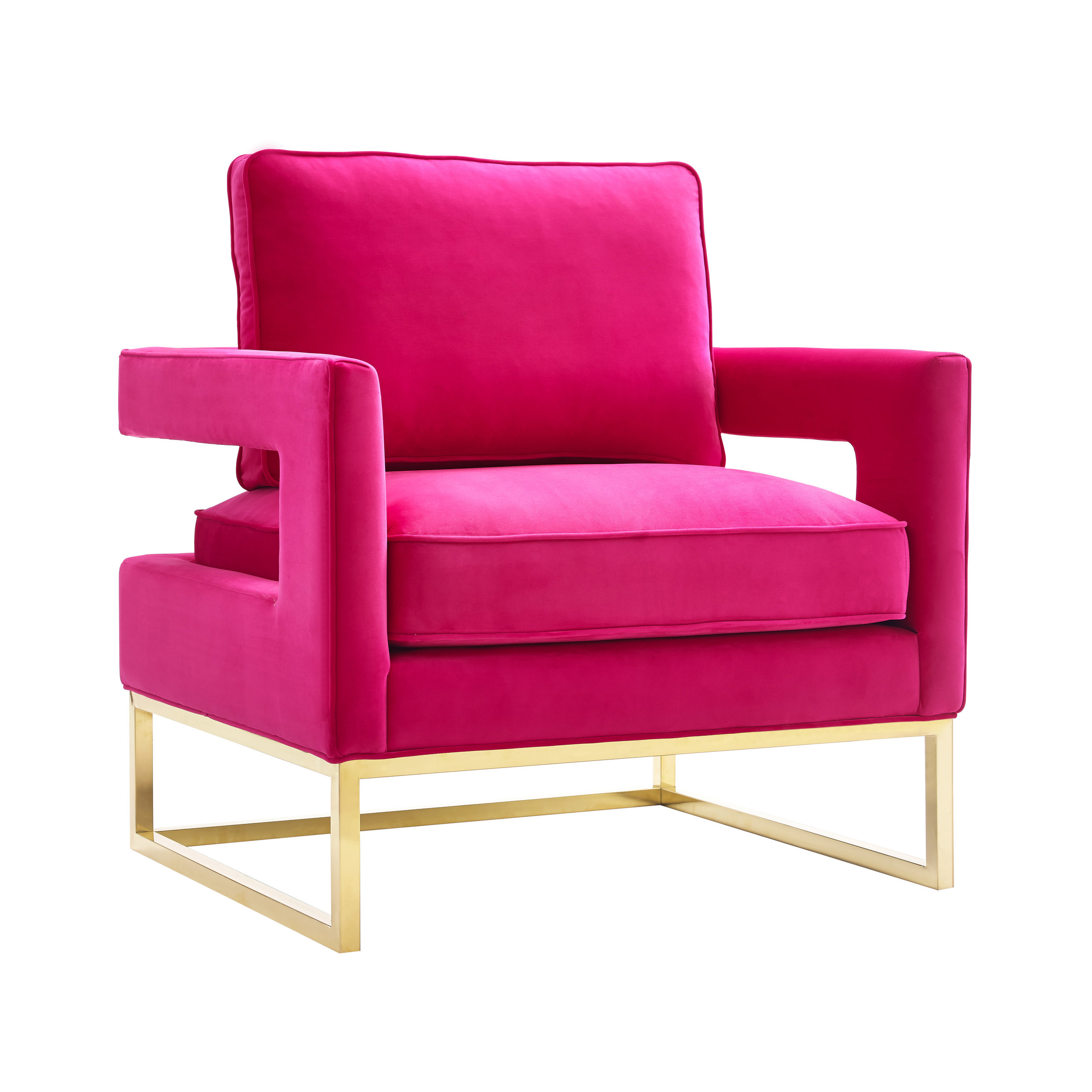 Avery Pink Velvet Chair - TOV-A120