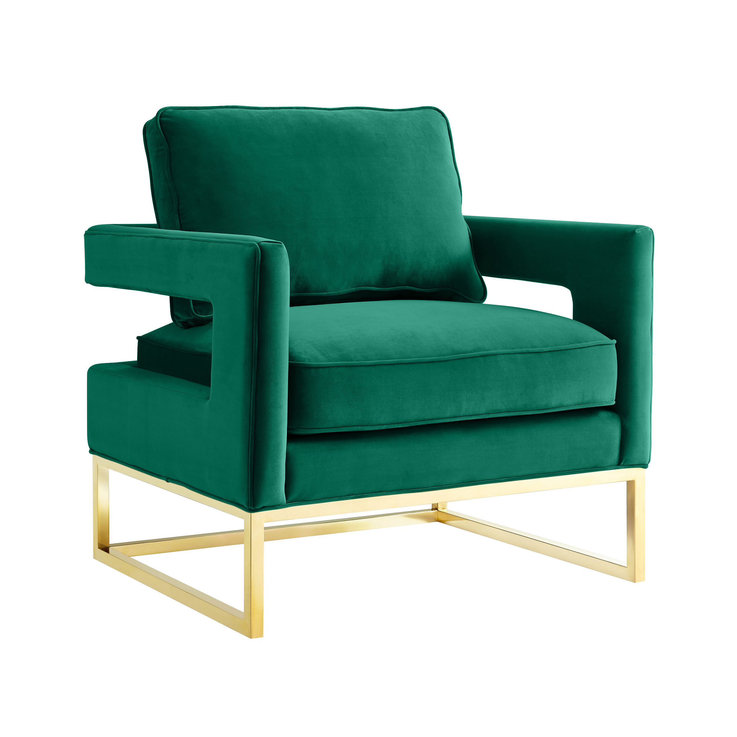 Avery Green Velvet Chair - TOV-S6304
