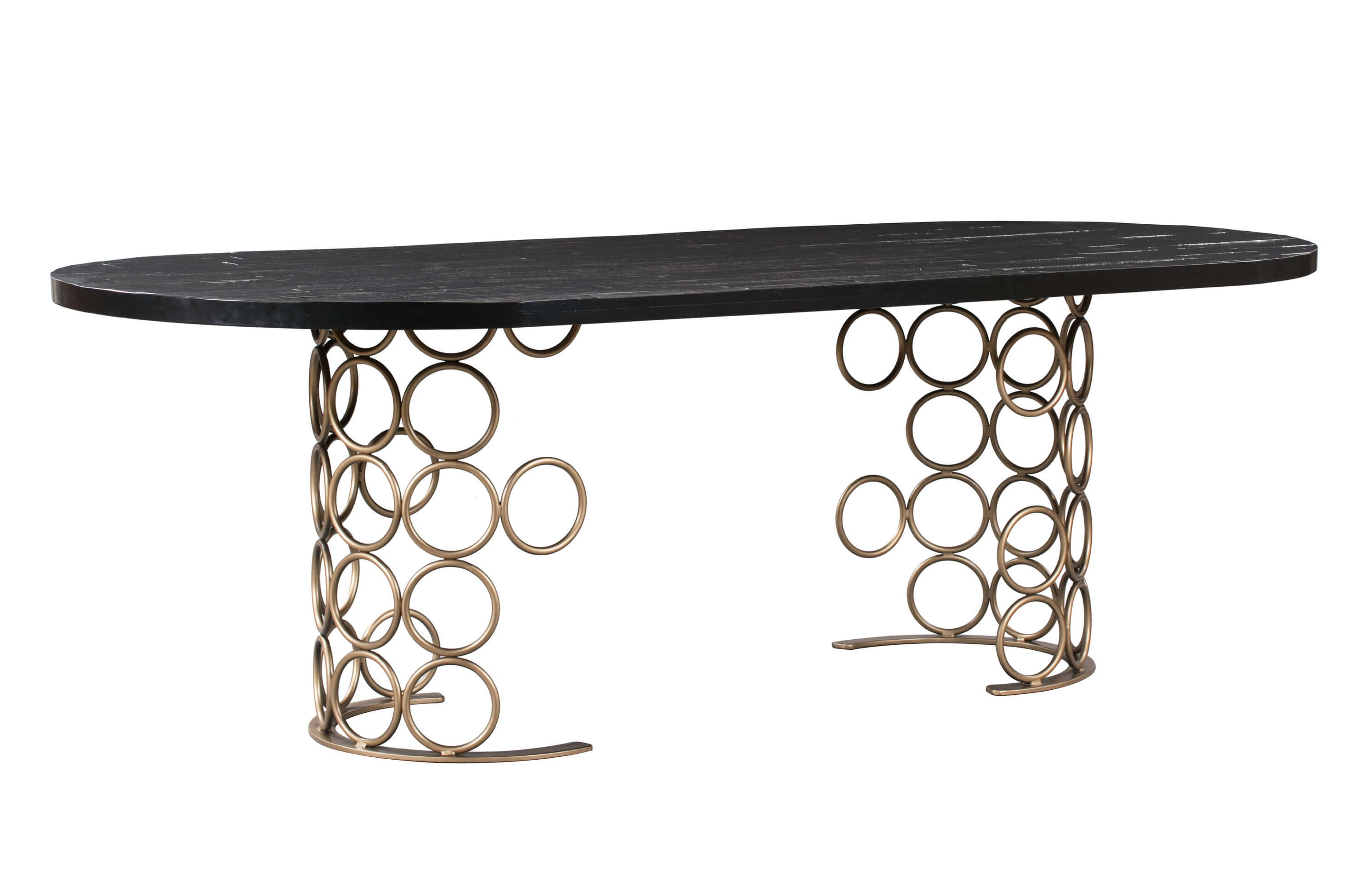 image of Valentina Brass Dining Table with sku:TOV-D44011