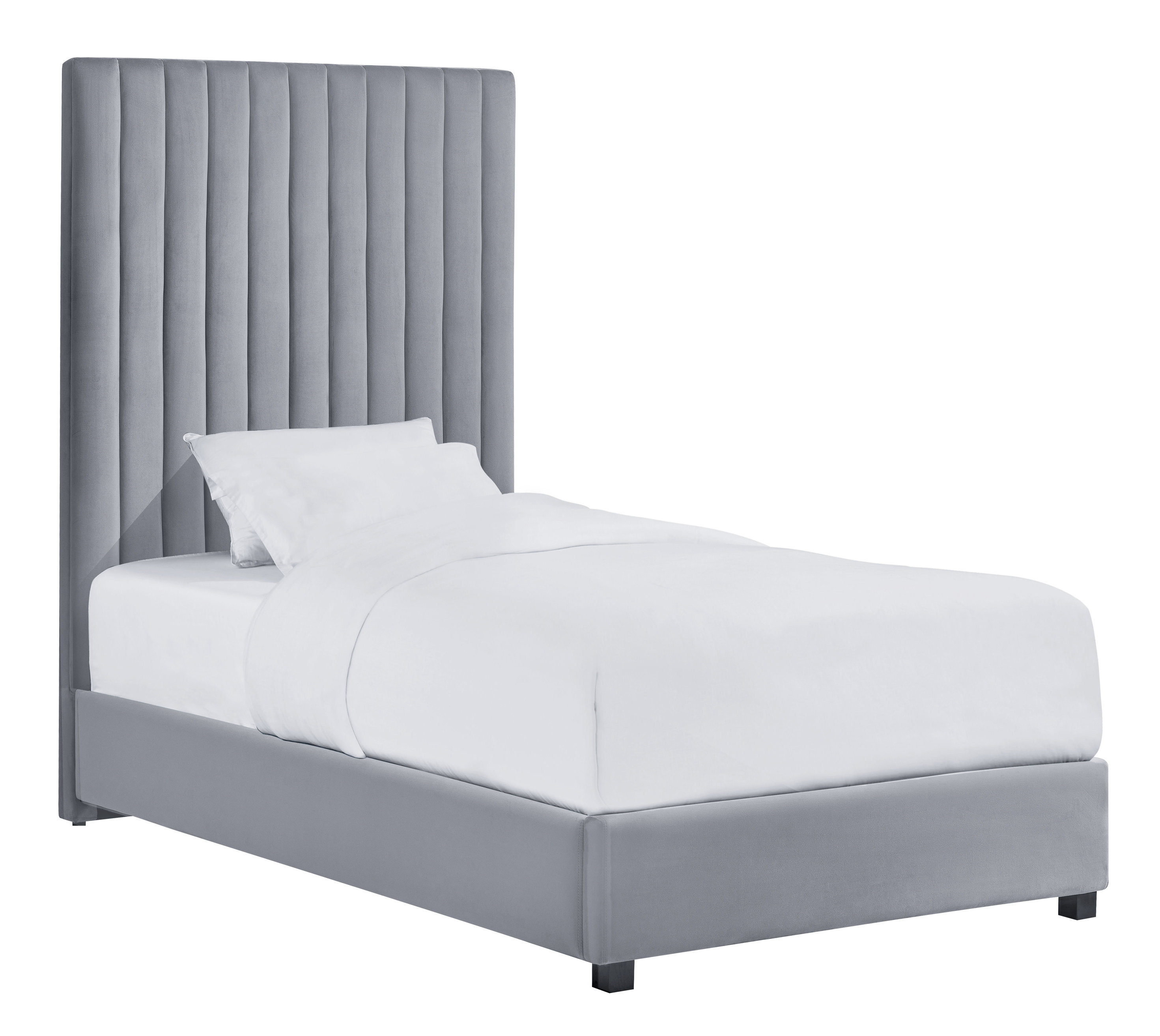 Arabelle Grey Bed in Twin - TOV-B126