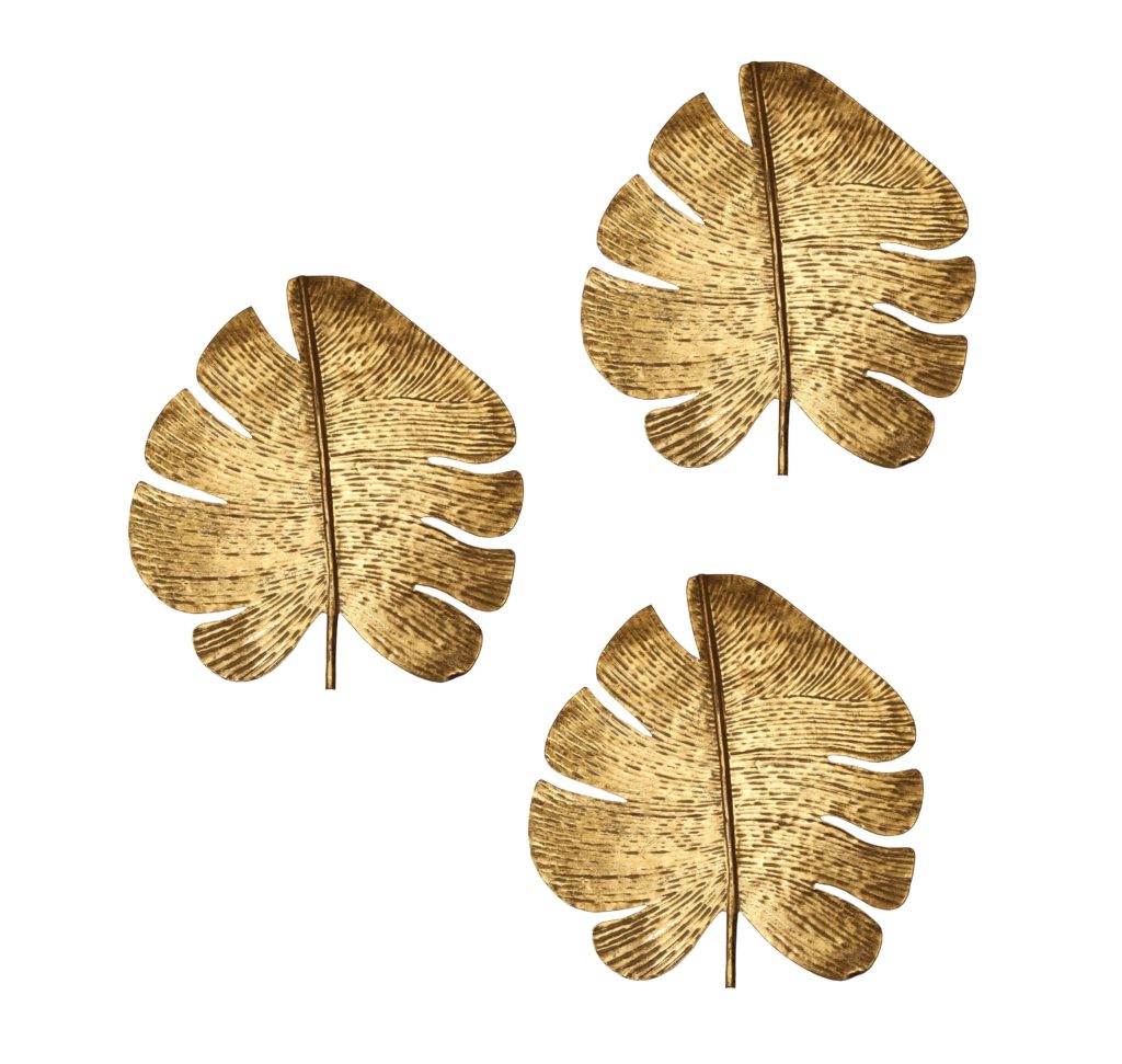 Gold Leaf Wall Art - Set Of 3 - TOV Furniture