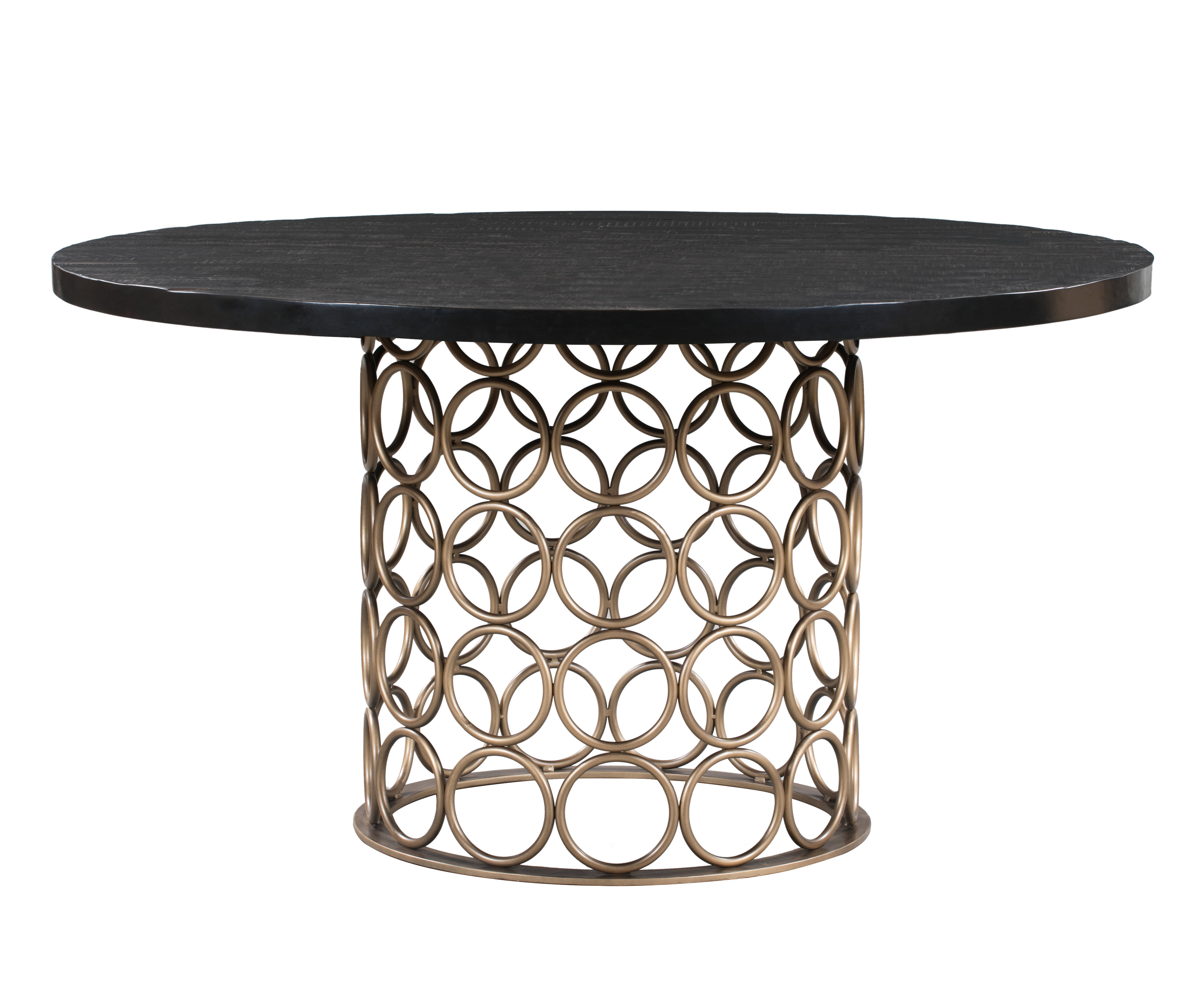 image of Valentina Brass Round Dining Table with sku:TOV-D44010