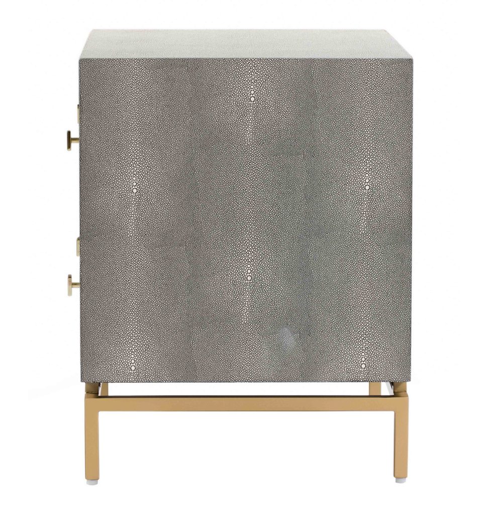 Pesce Shagreen Nightstand TOV Furniture