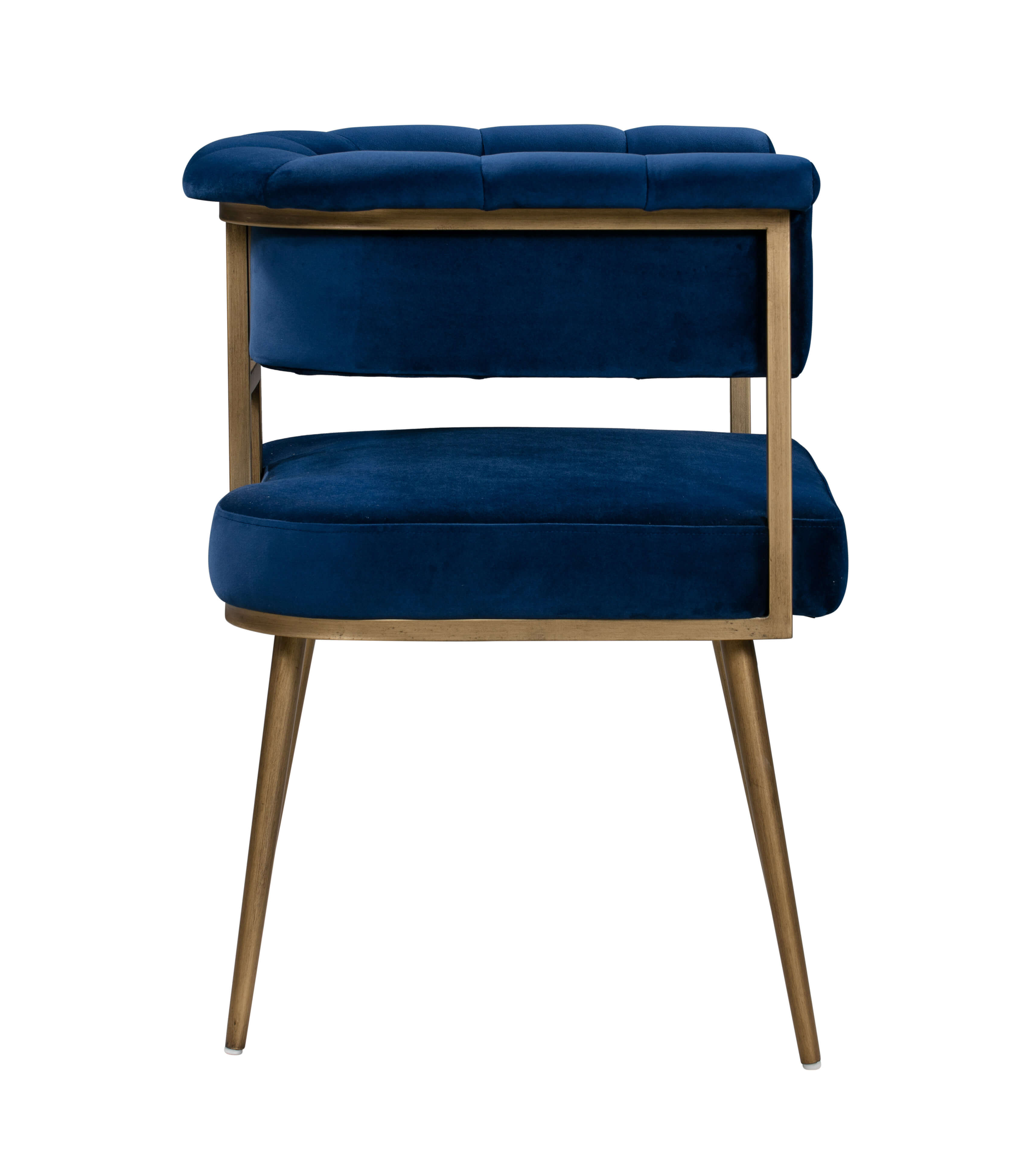 Astrid Navy Velvet Chair TOV Furniture