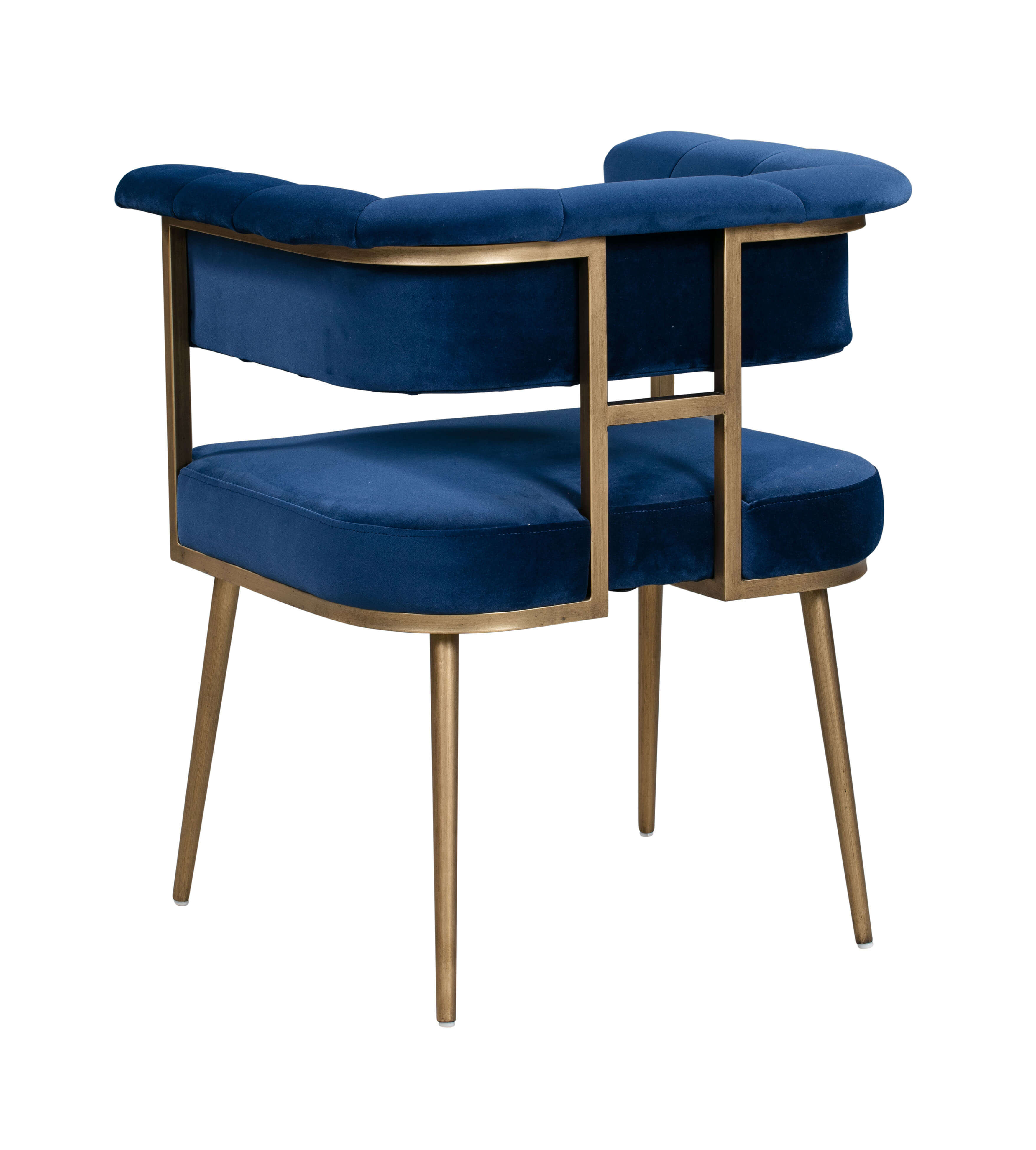 Astrid Navy Velvet Chair TOV Furniture