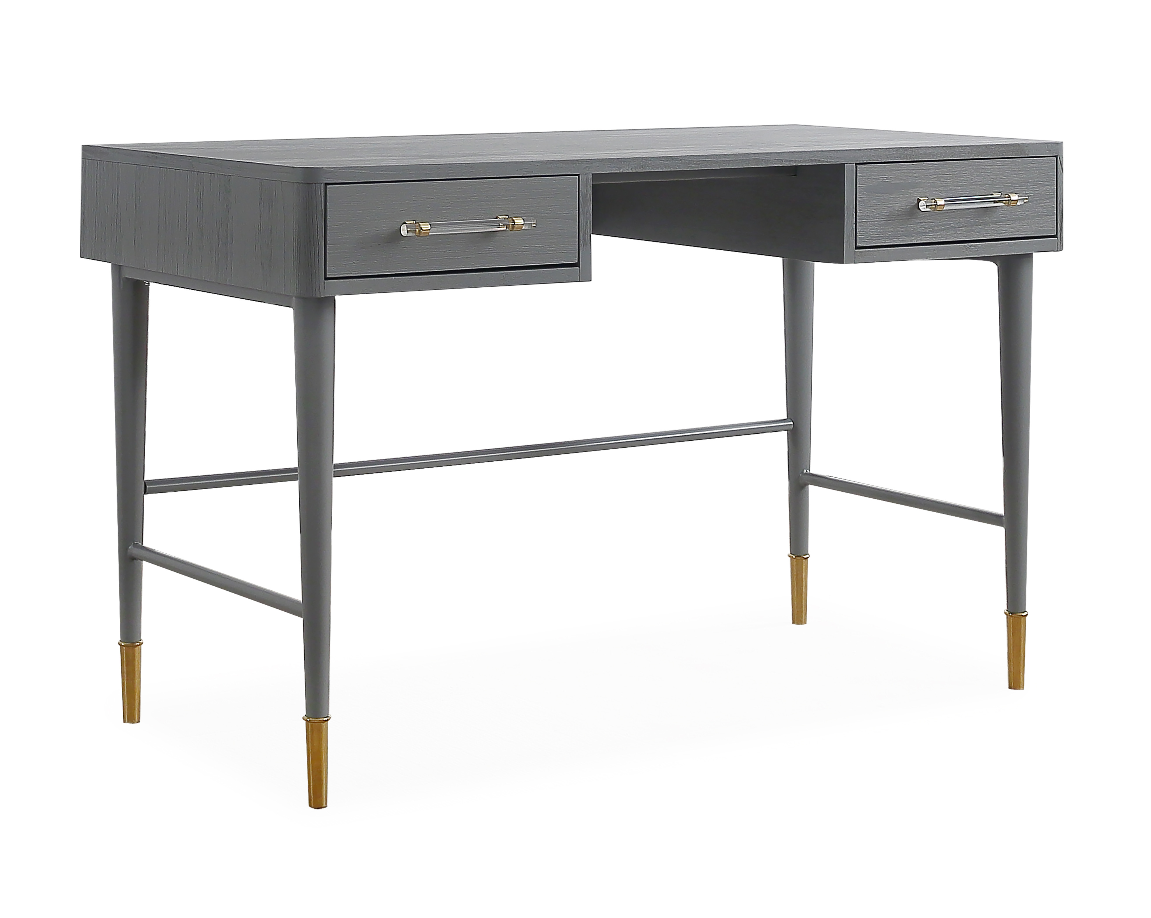 image of Talia Grey Desk by Inspire Me! Home Decor with sku:TOV-H5510