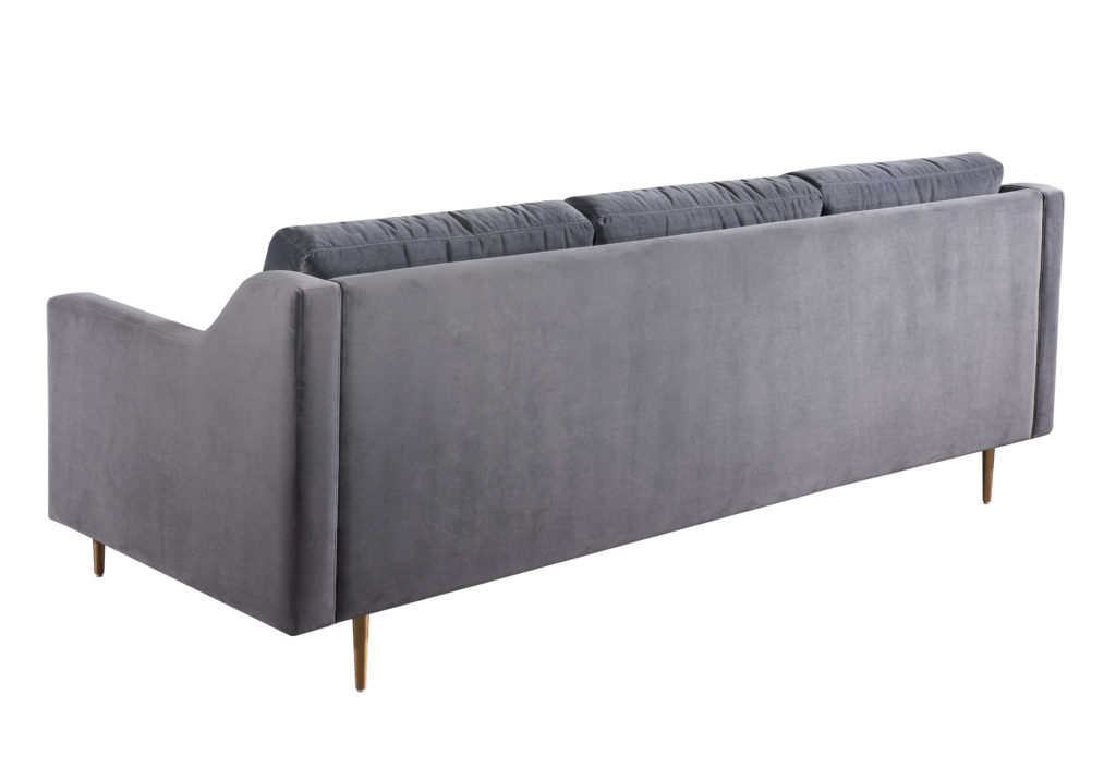 Milan Grey Velvet Sofa - TOV Furniture