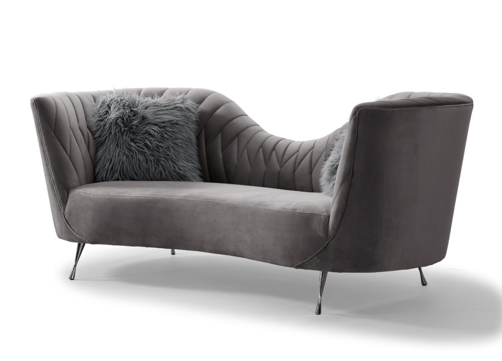 Eva Grey Velvet Sofa - TOV Furniture