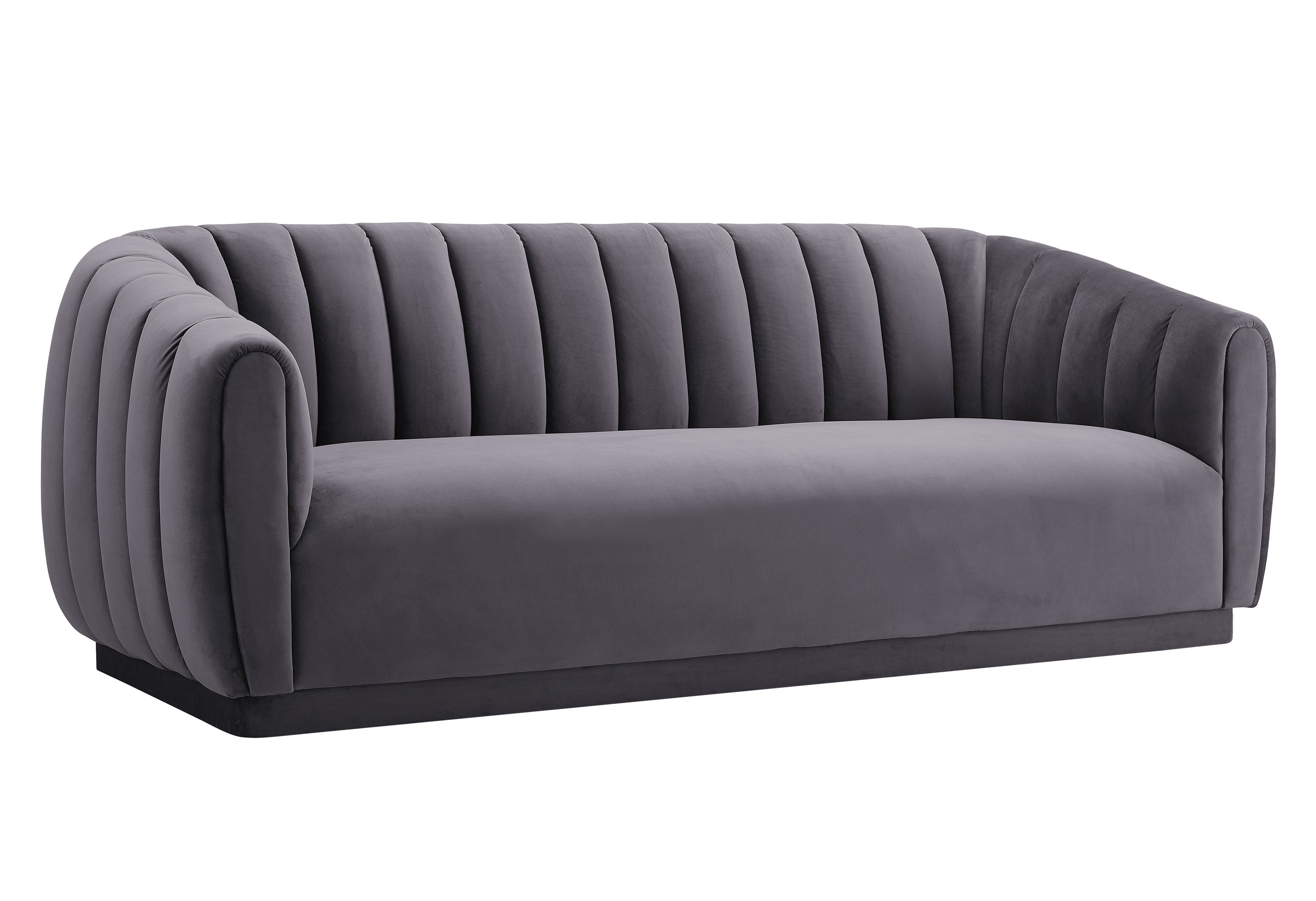Arno Grey Velvet Sofa - TOV Furniture