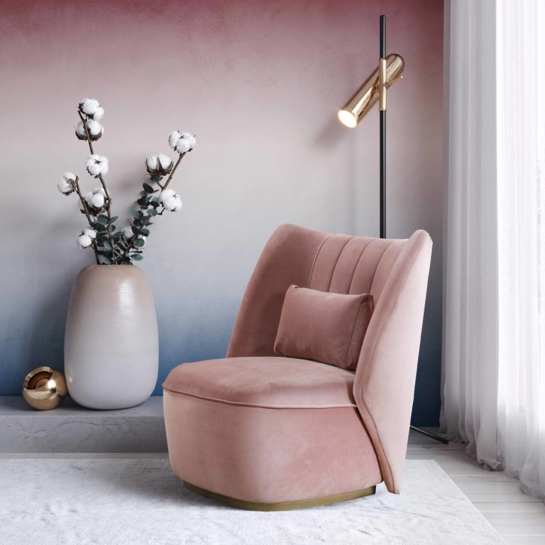 Reiko Blush Lounge Chair - TOV Furniture