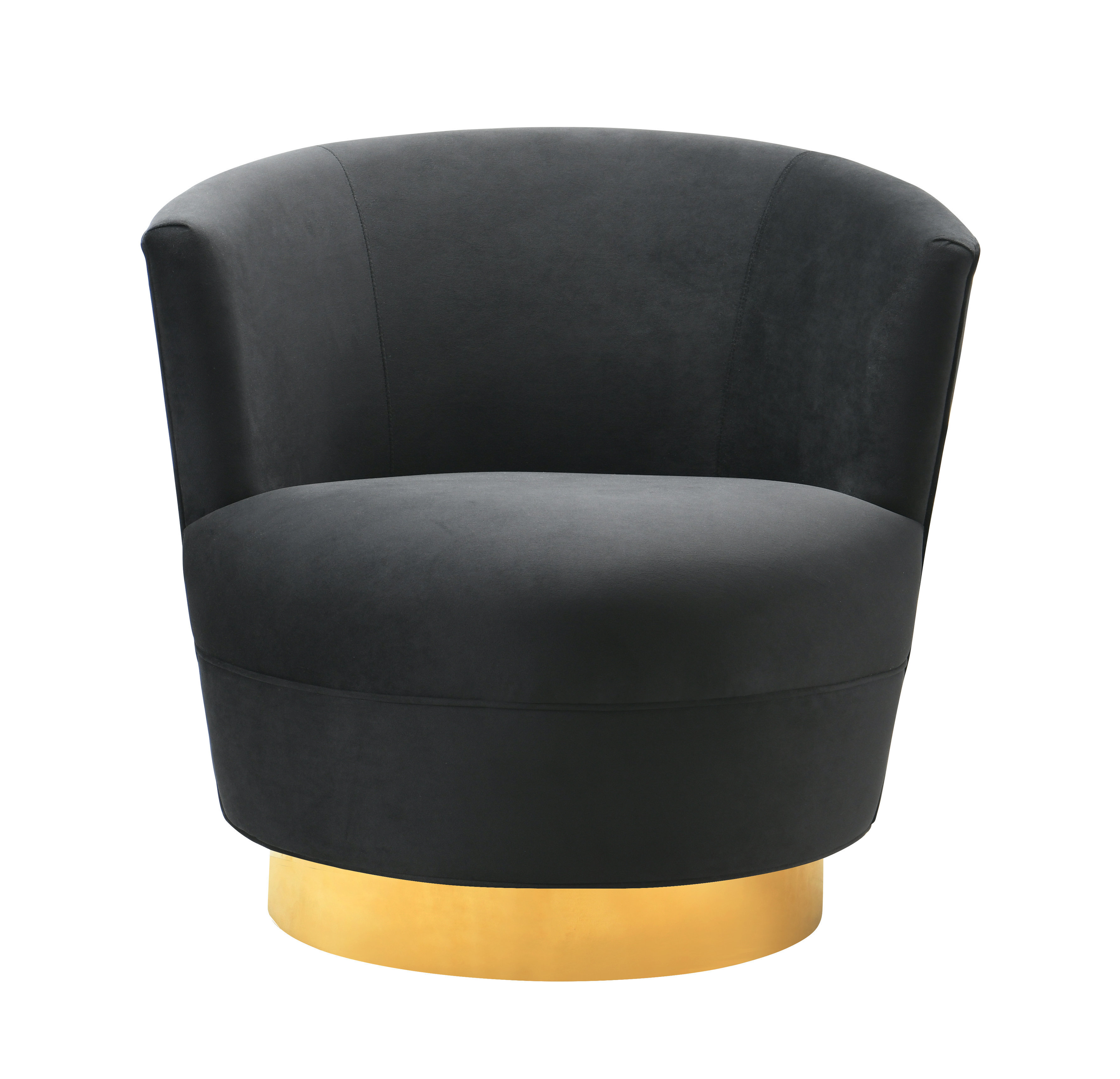 Noah Black Swivel Chair - TOV-S7229