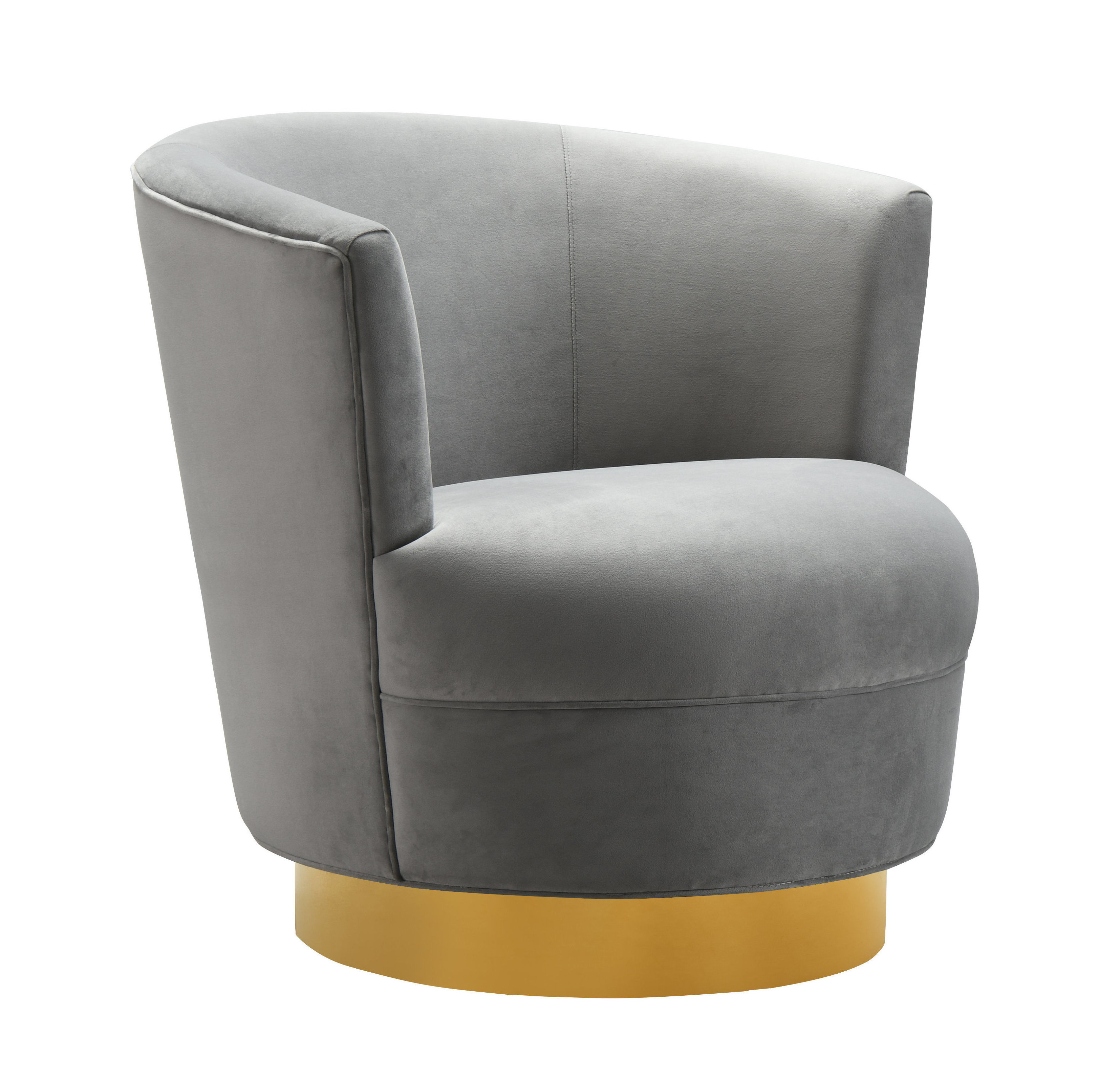 Noah Grey Swivel Chair - TOV Furniture