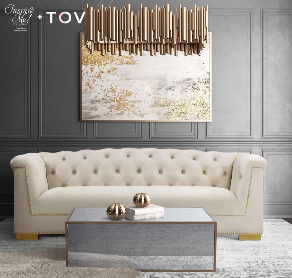 Lana Mirrored Coffee Table Tov Furniture