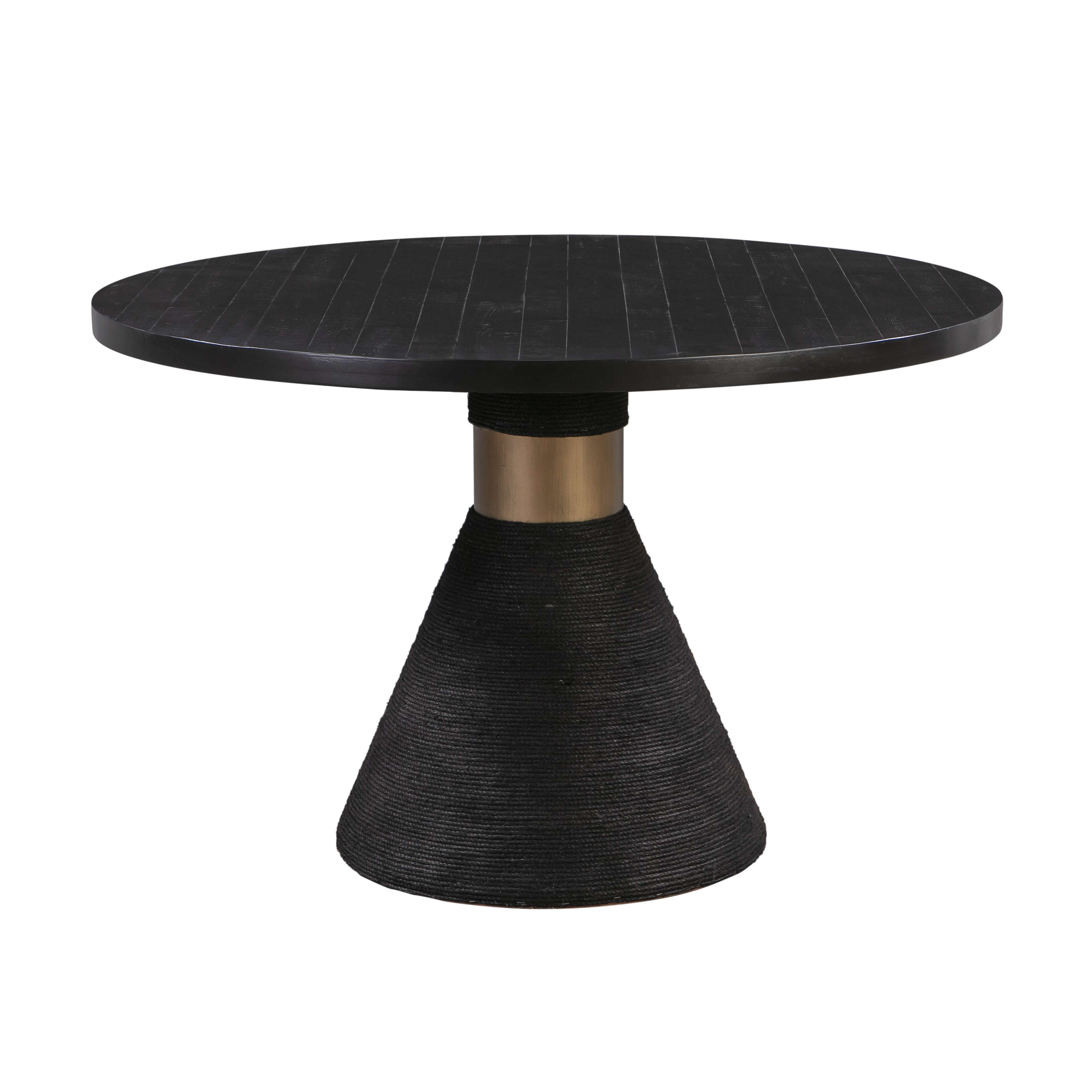 image of Rishi Black Rope Round Table with sku:TOV-D44049