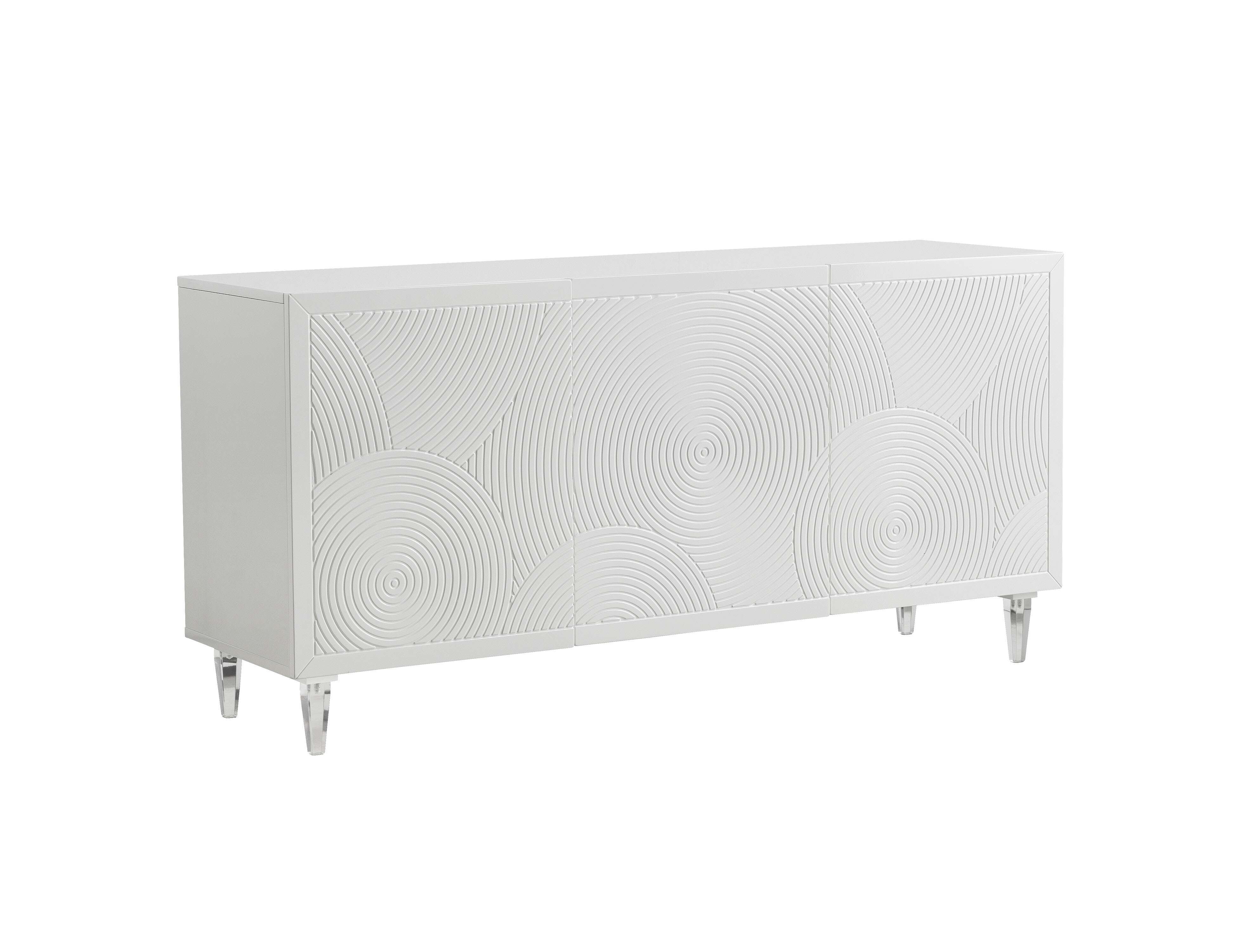 image of Karma White Lacquer Buffet with sku:TOV-D5513
