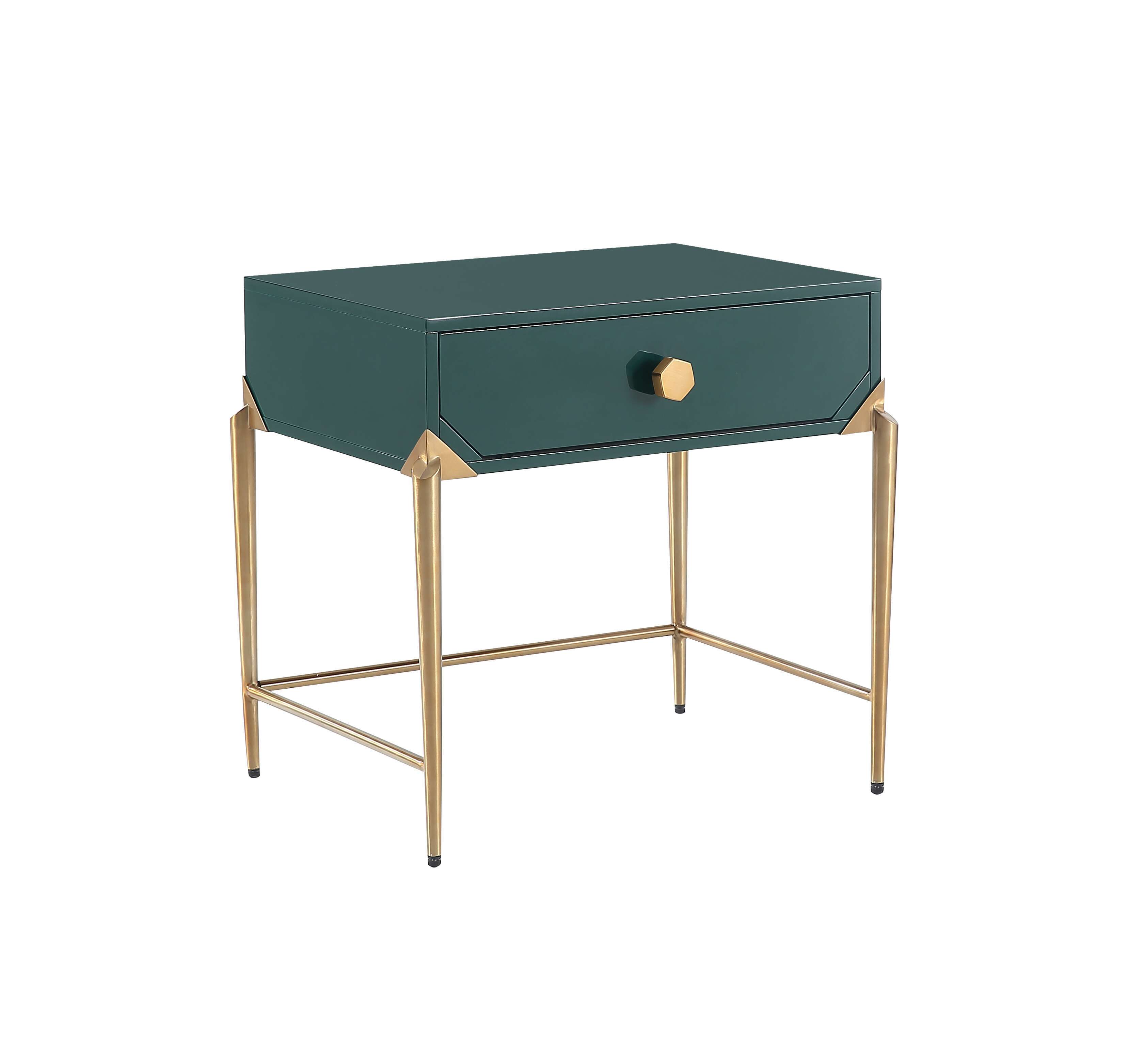 image of Bajo Green Lacquer Side Table with sku:TOV-L5530