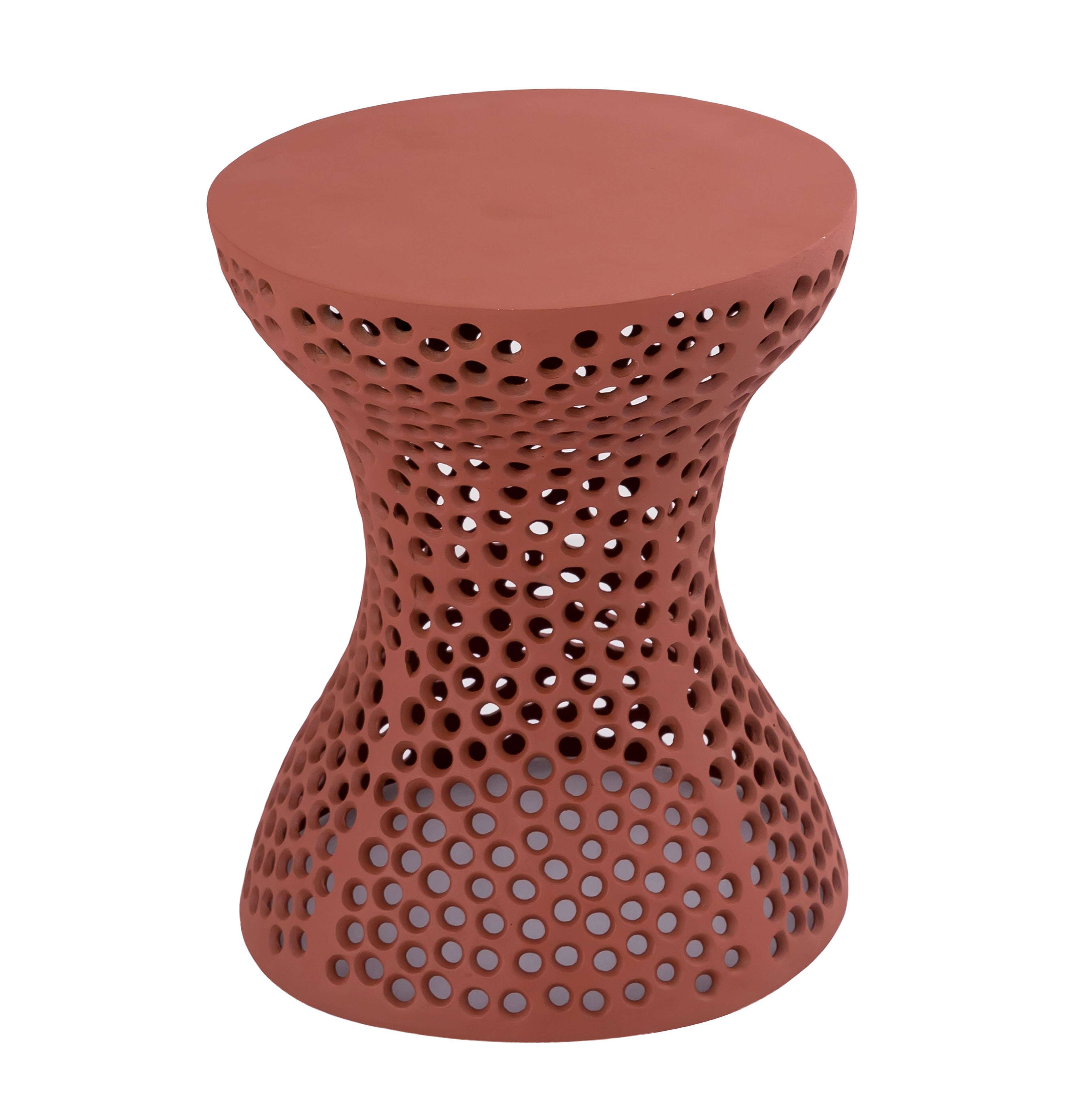 image of Rollo Apricot Textured Side Table with sku:TOV-OC18227