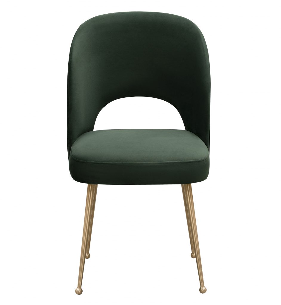 Swell Forest Green Velvet Chair - TOV Furniture
