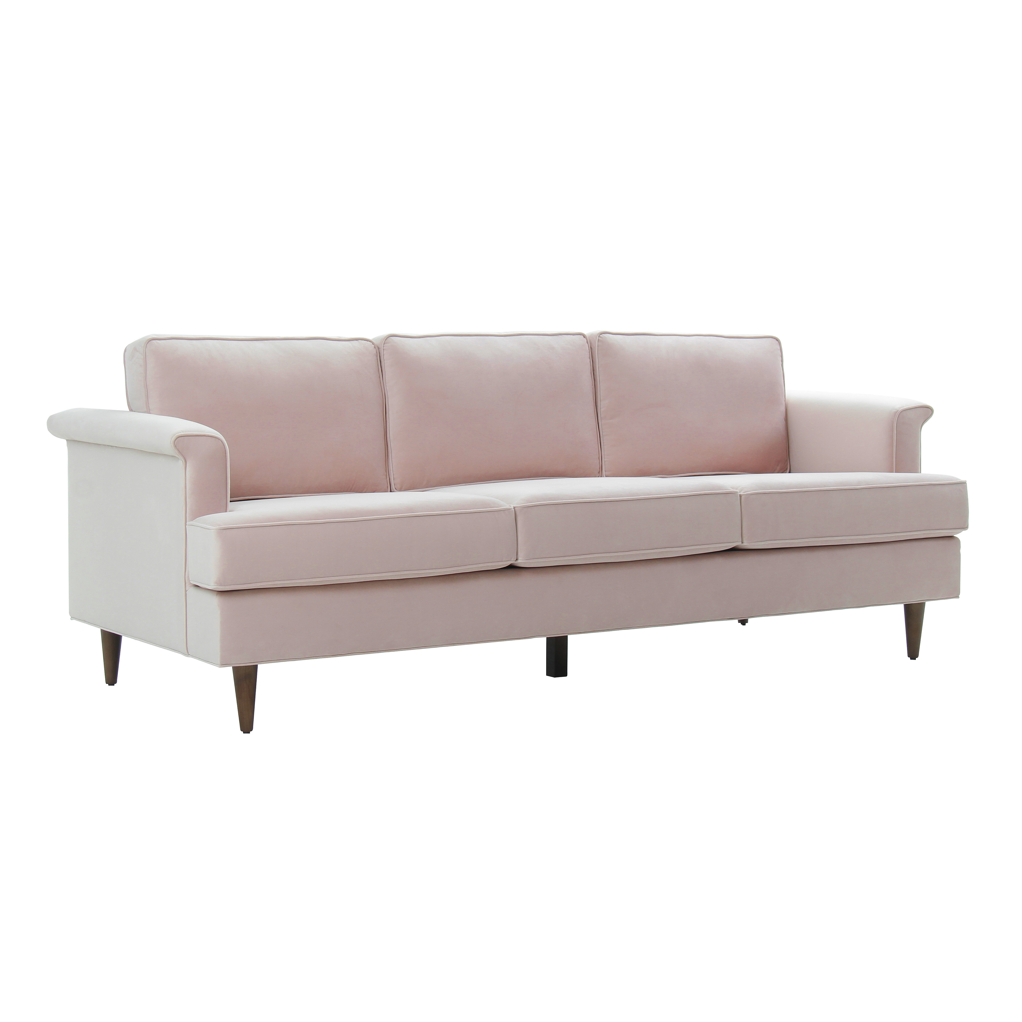 image of Porter Blush Velvet Sofa with sku:TOV-L6491