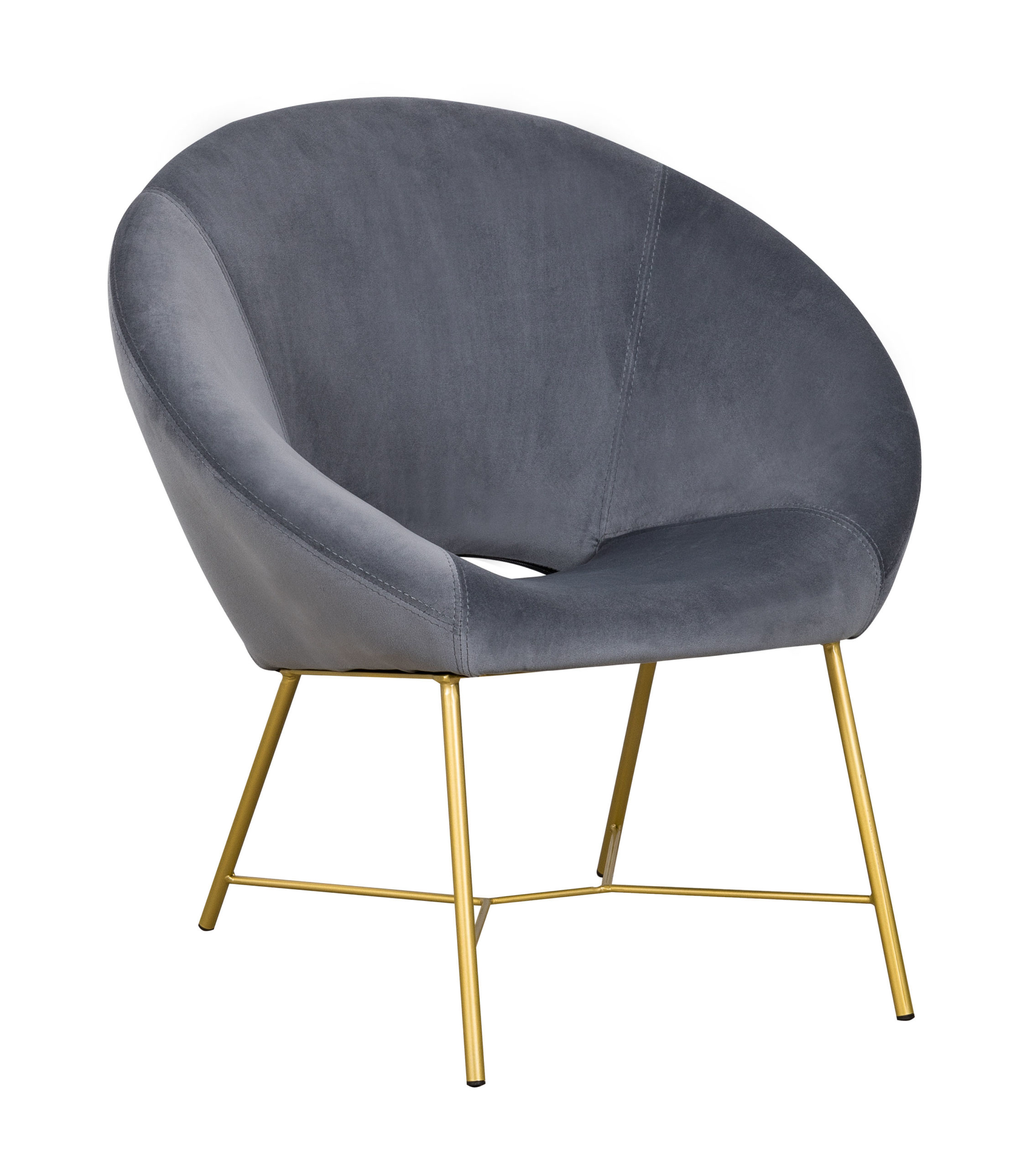 Nolan Grey Velvet Chair - TOV-S68143