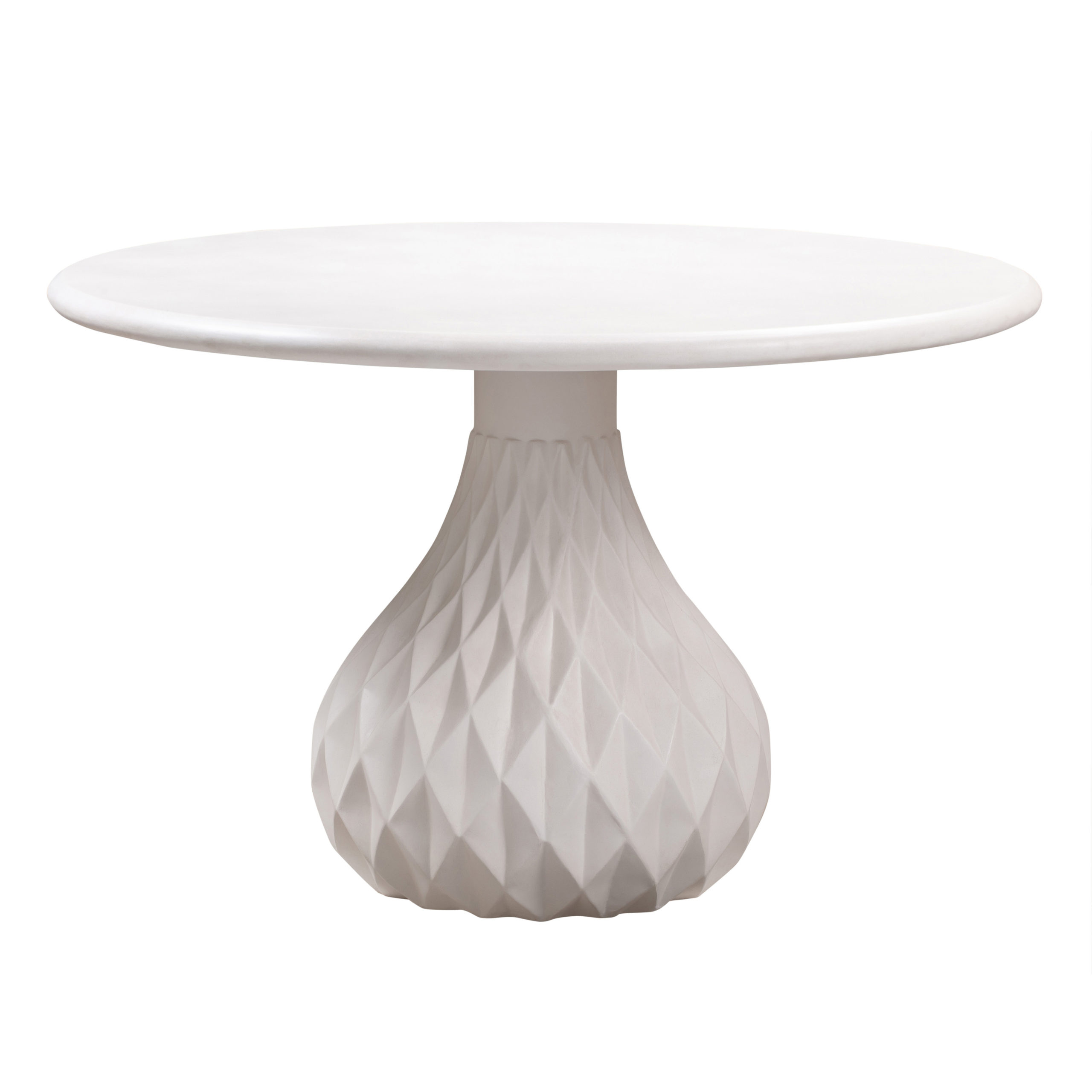 image of Tulum Ivory Concrete Dining Table with sku:TOV-O44067