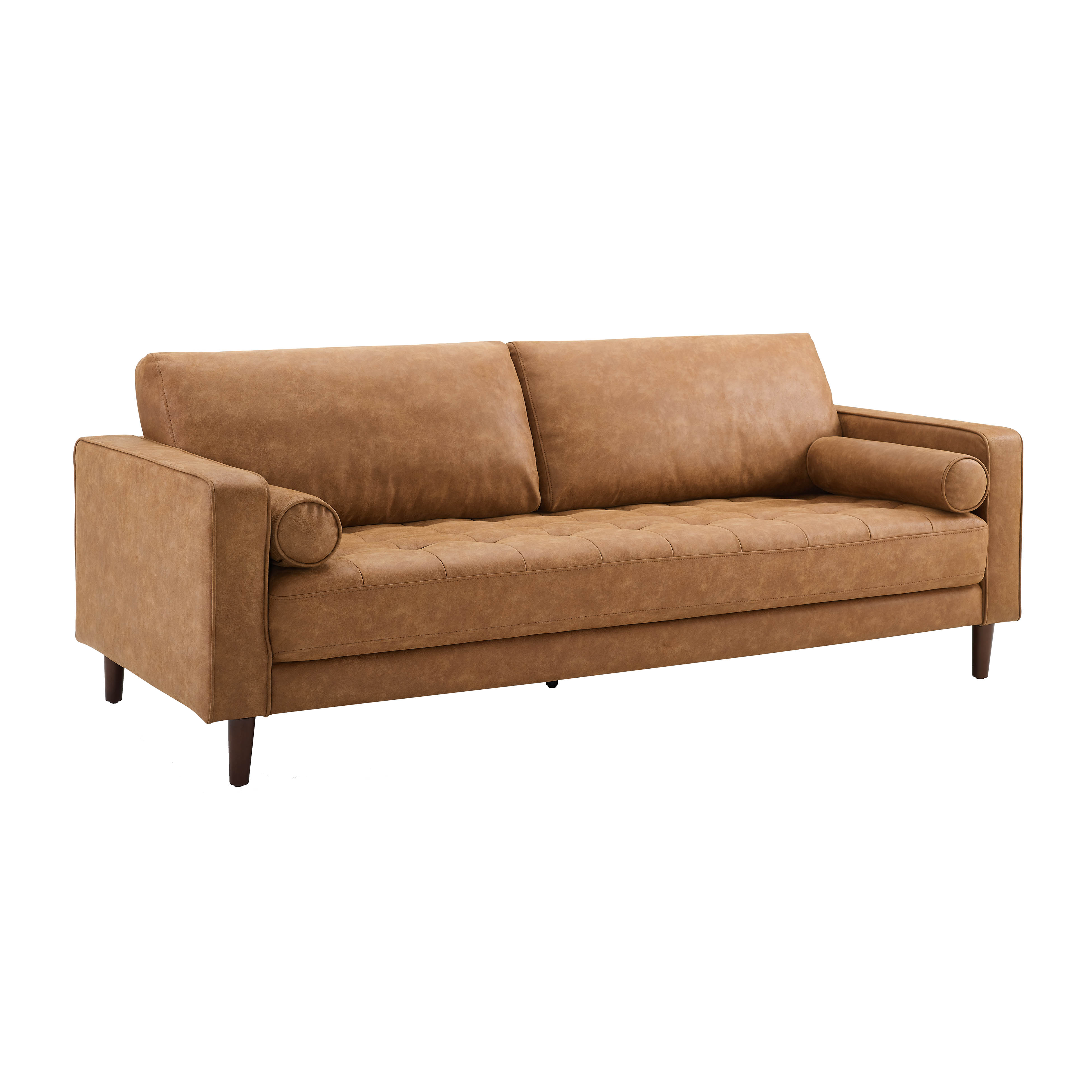 image of Cave Brown Sofa 76-inch with sku:REN-L68157