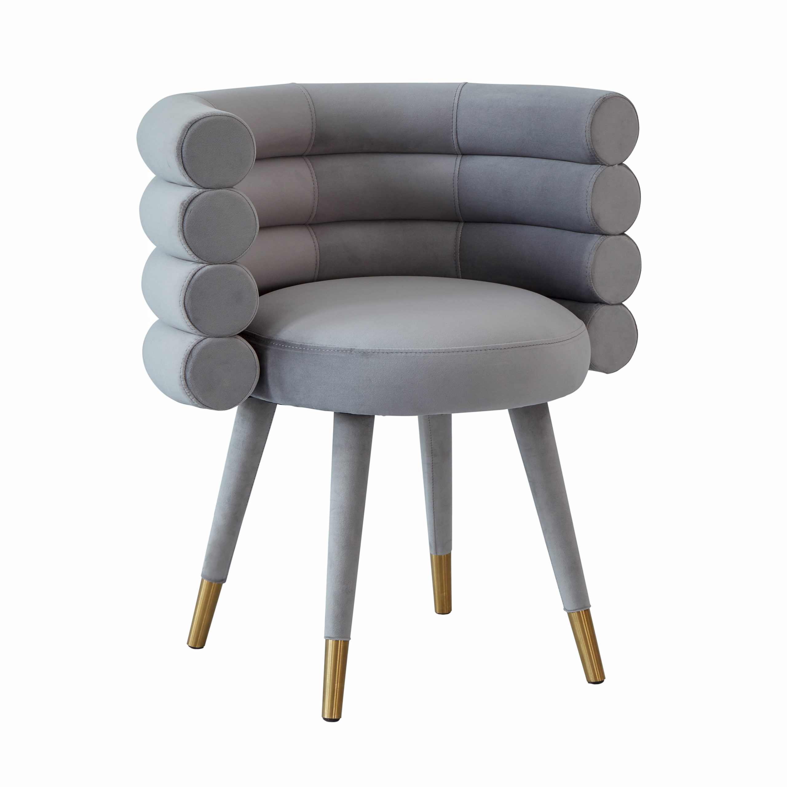 image of Betty Grey Velvet Dining Chair with sku:TOV-D68122