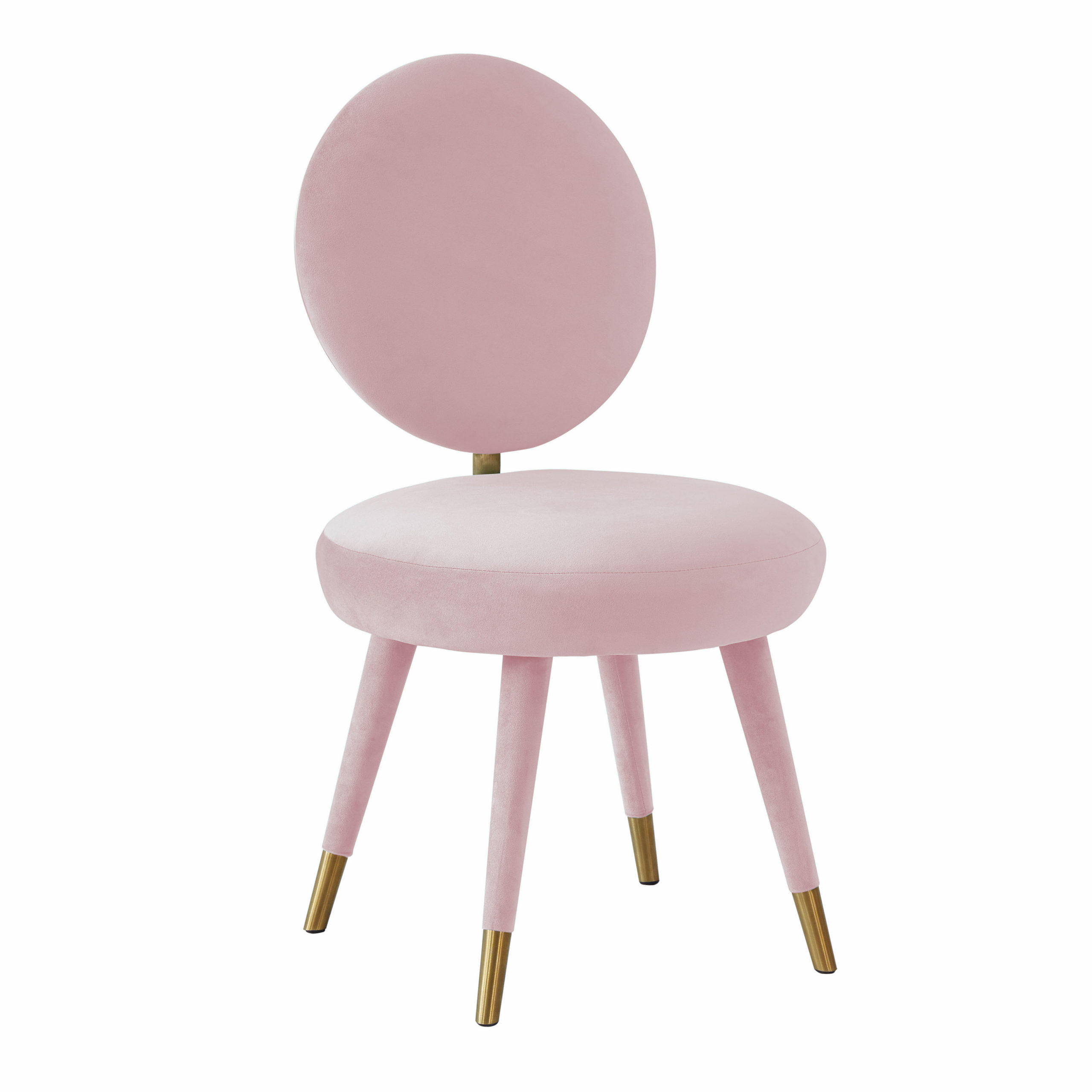 image of Kylie Bubblegum Velvet Dining Chair with sku:TOV-D68127