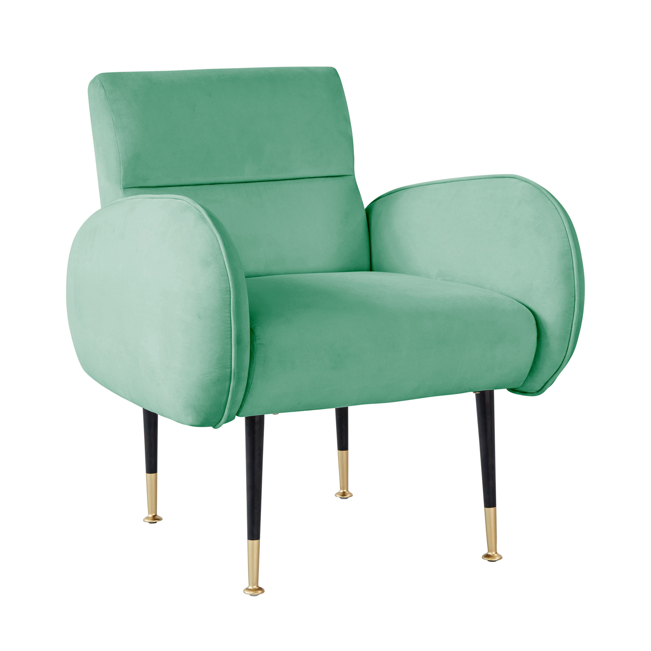 Babe Mint Green Velvet Chair - TOV Furniture