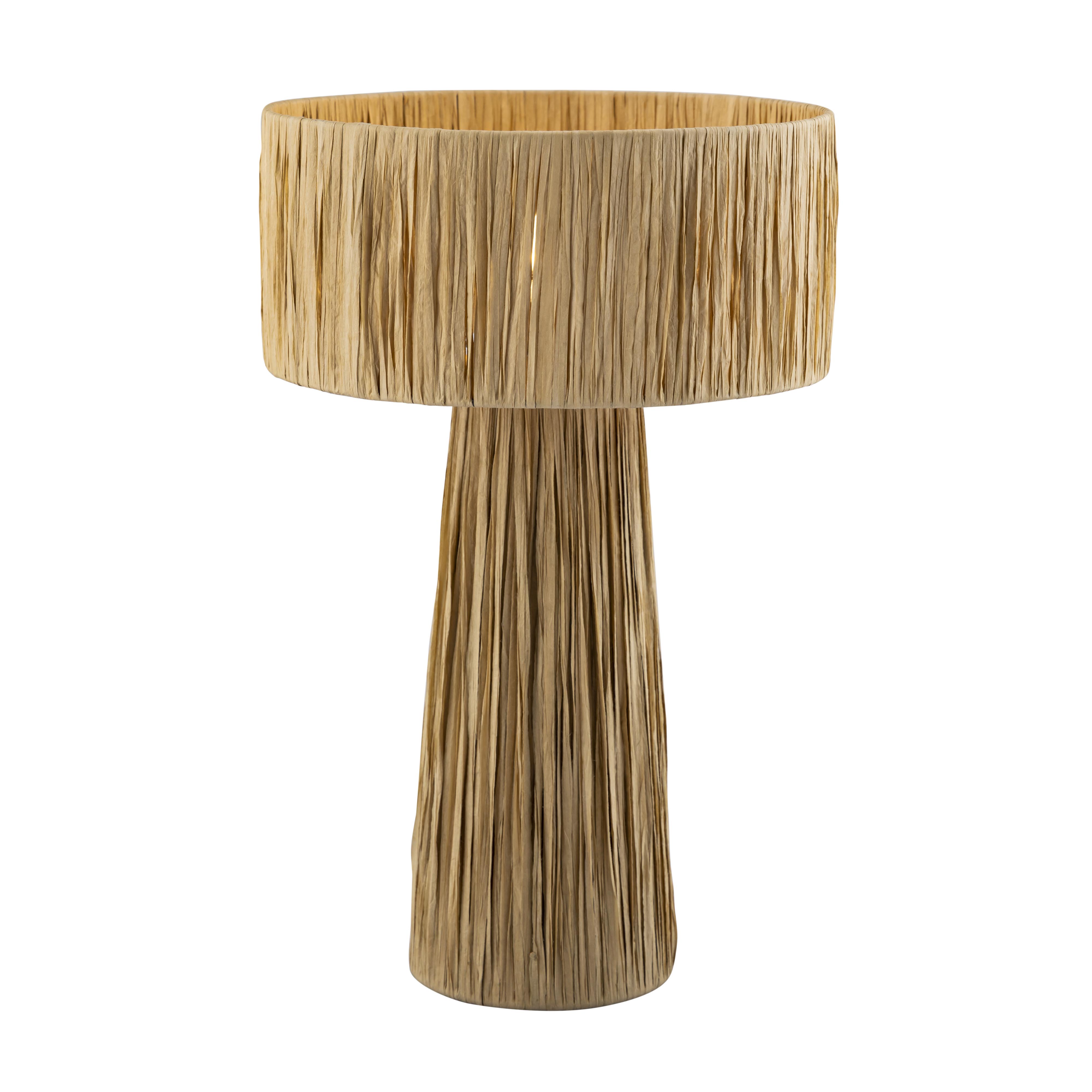 image of Shelby Rafia Natural Table Lamp with sku:TOV-G18380