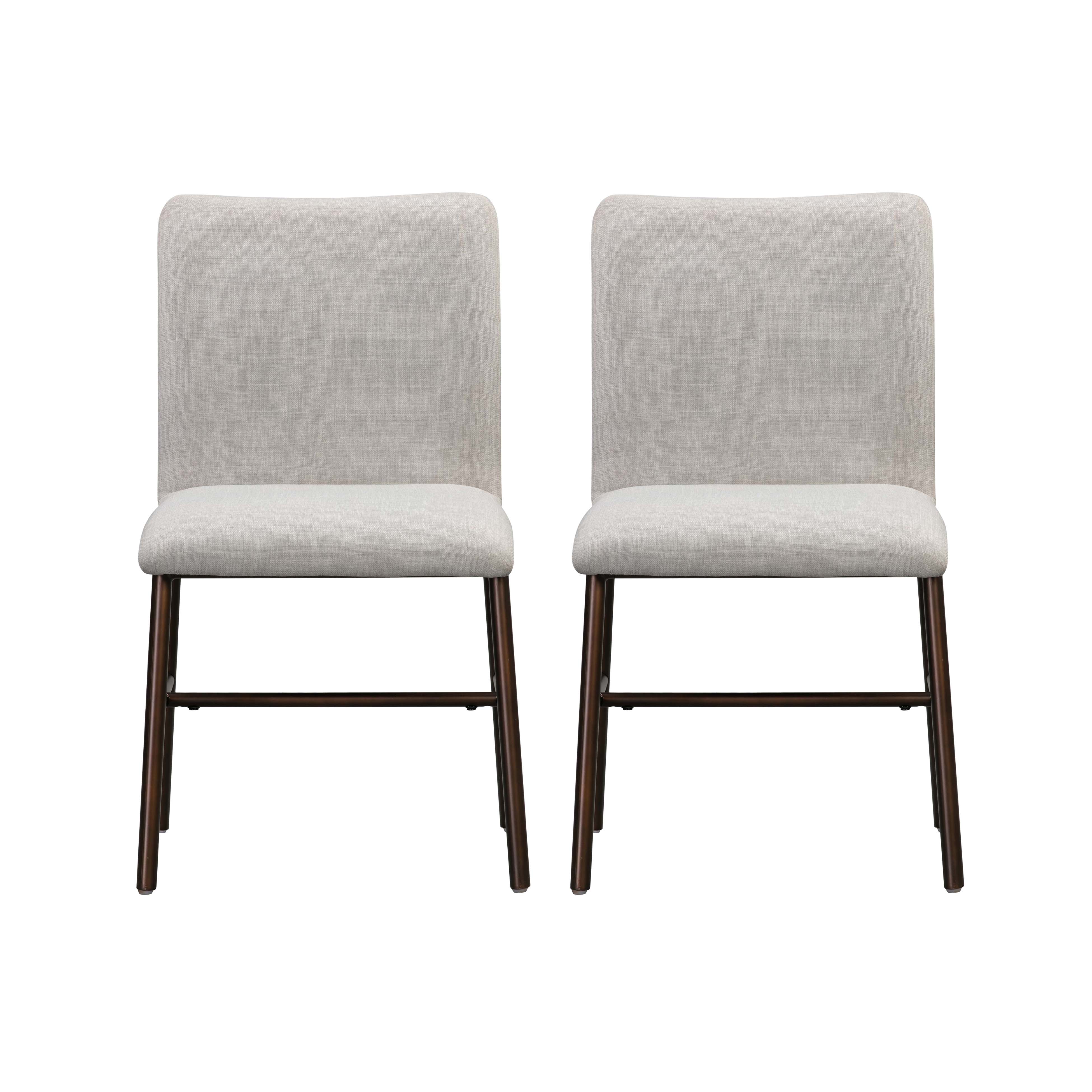 image of Bushwick Taupe Upholstered Dining Chair (Set of 2) with sku:TOV-D44092