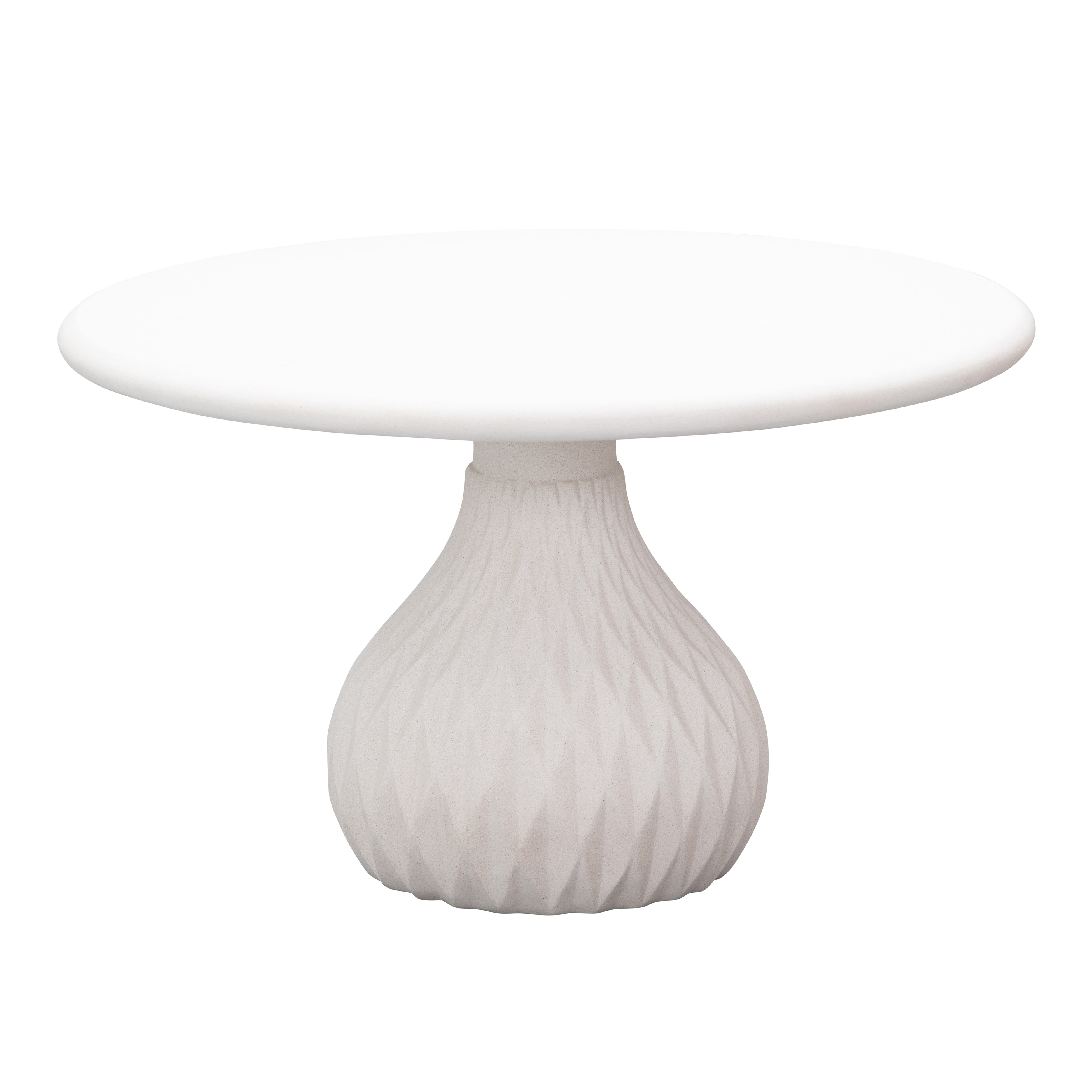 image of Tulum Ivory Concrete Coffee Table with sku:TOV-O44144