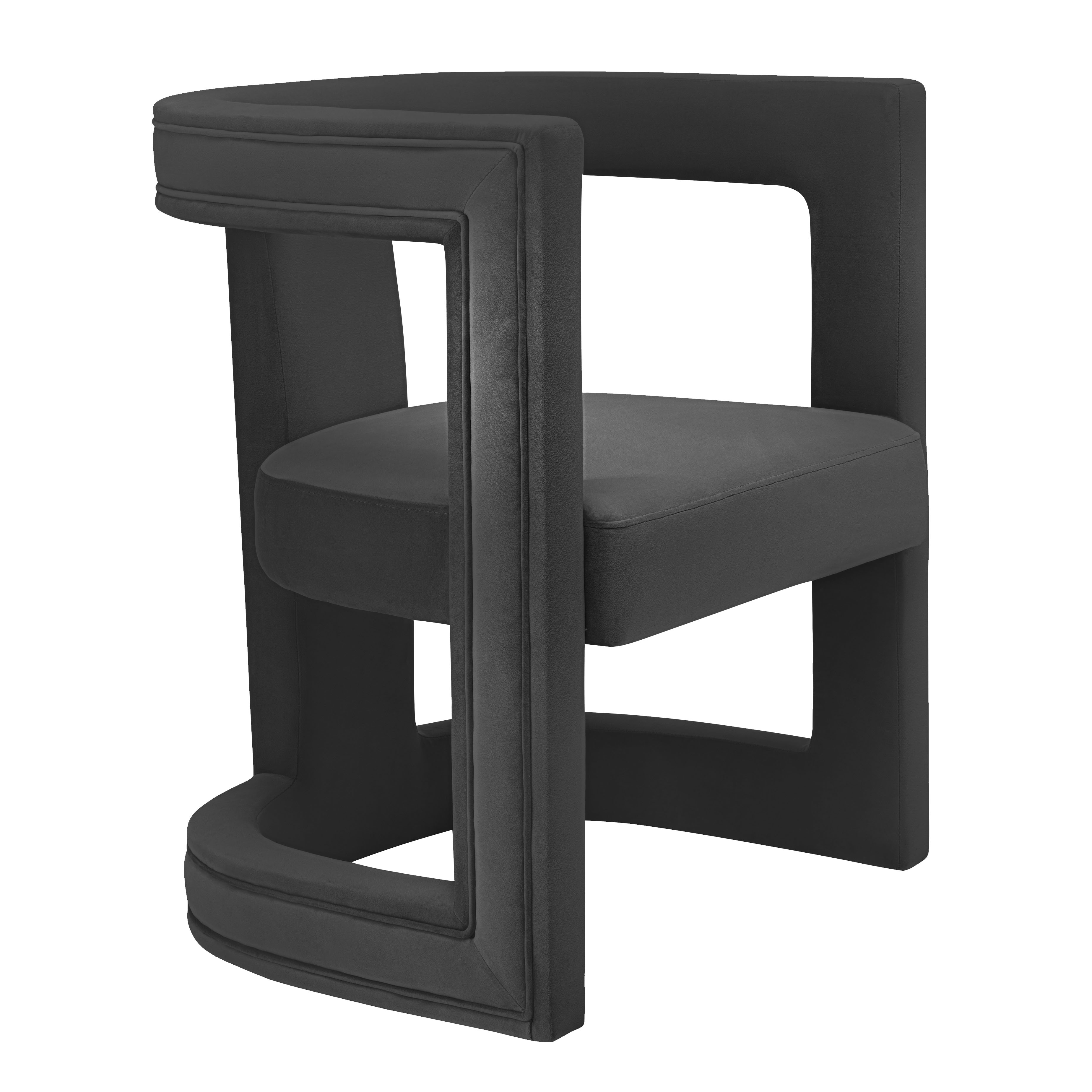 Ada Black Velvet Chair - TOV-S68257