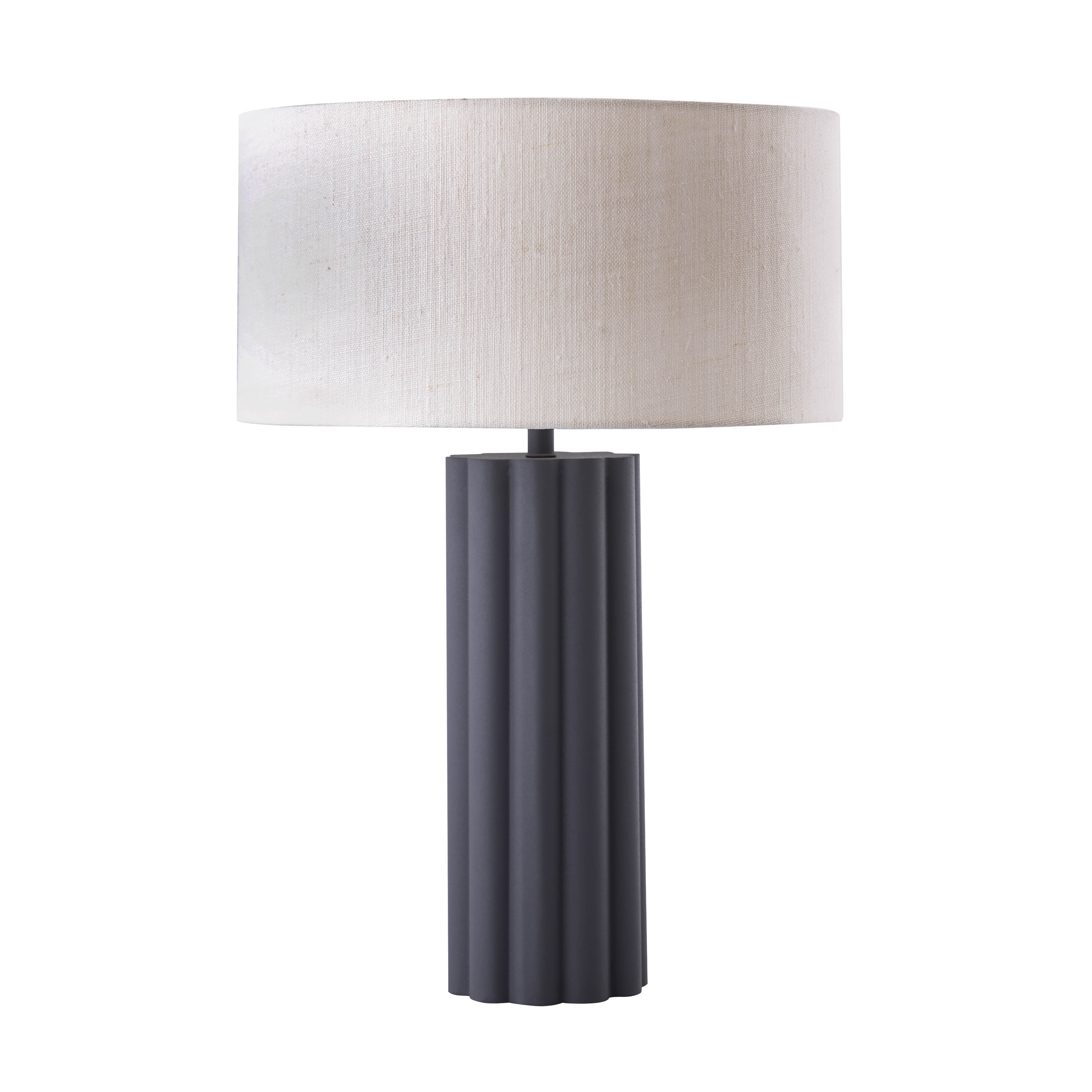 image of Latur Grey Table Lamp with sku:TOV-G18384
