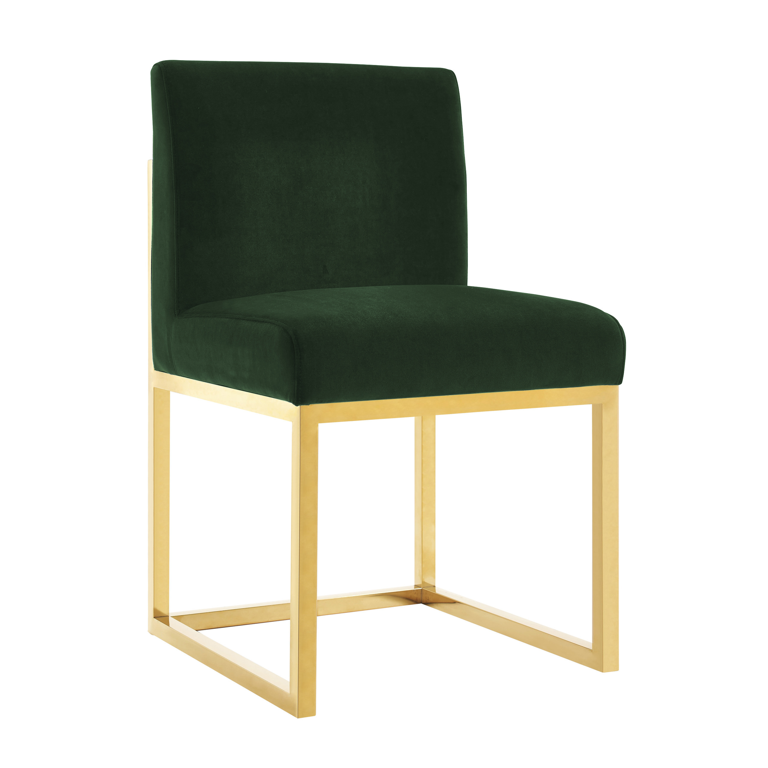 image of Haute Forest Green Velvet Chair with sku:TOV-D68248