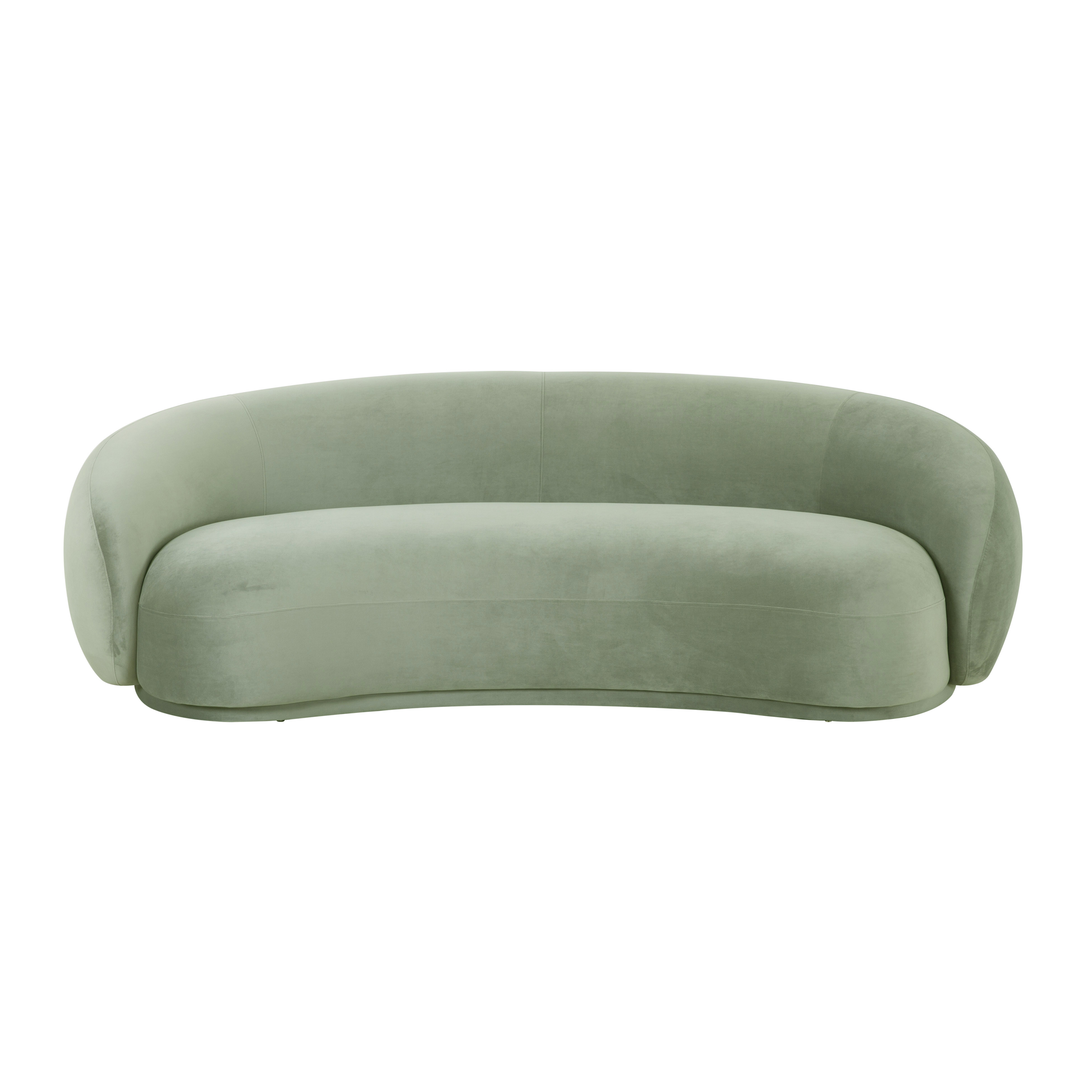 Kendall Moss Green Velvet Sofa TOV Furniture