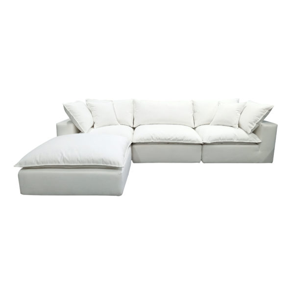 Cali Pearl Tweed Modular 4 Piece Sectional - TOV Furniture