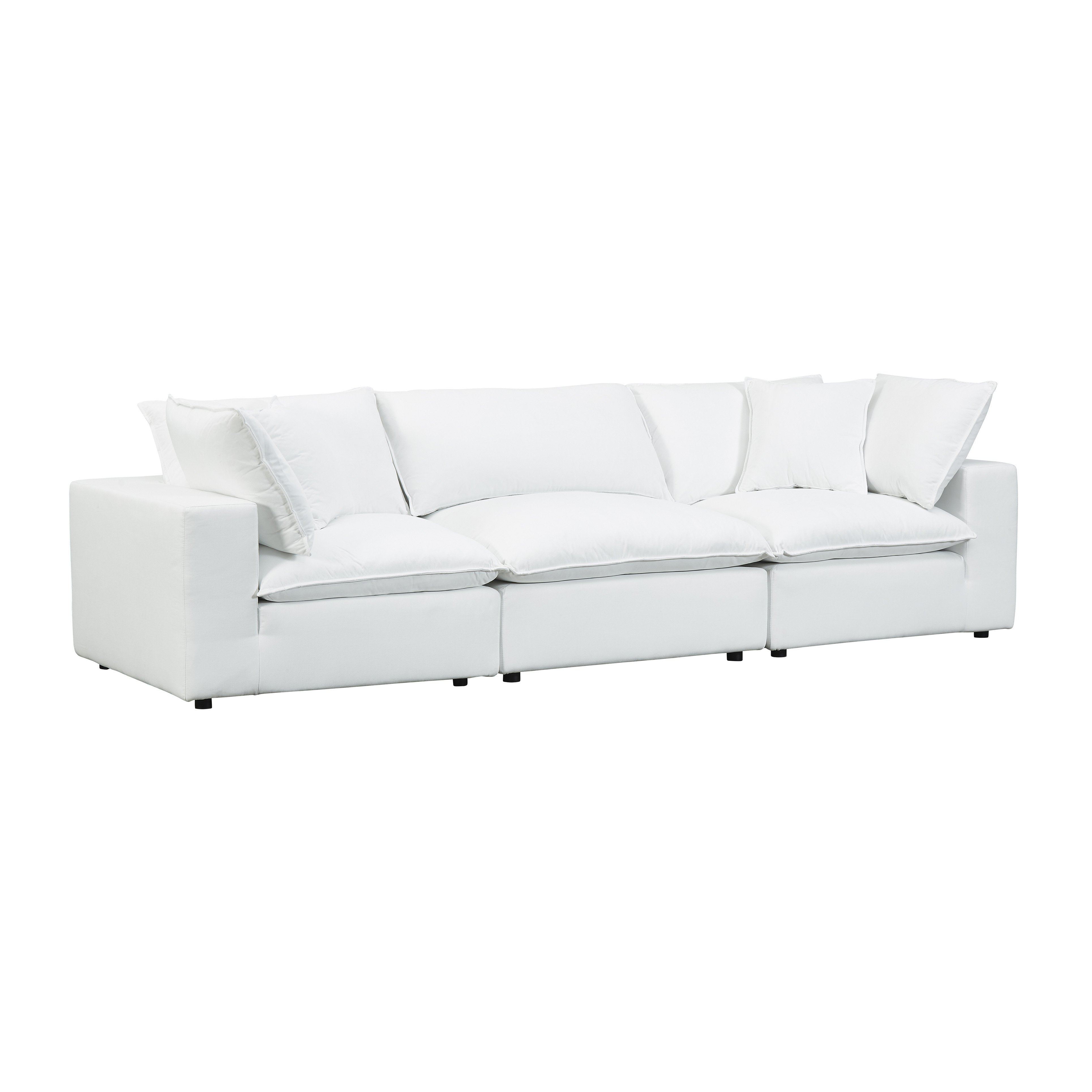 image of Cali Pearl Tweed Modular Sofa with sku:REN-L0092