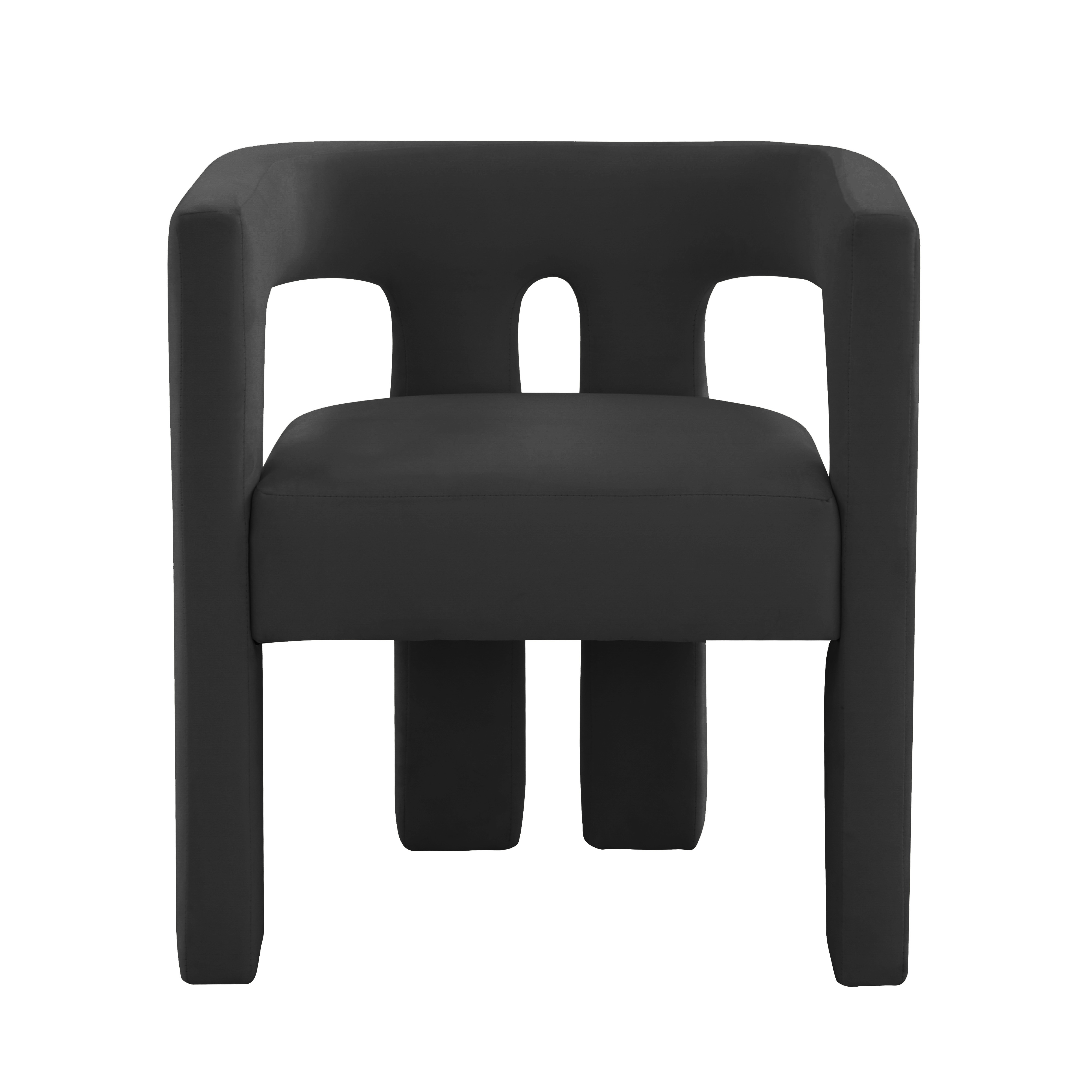 image of Sloane Black Velvet Dining Chair with sku:TOV-S44197
