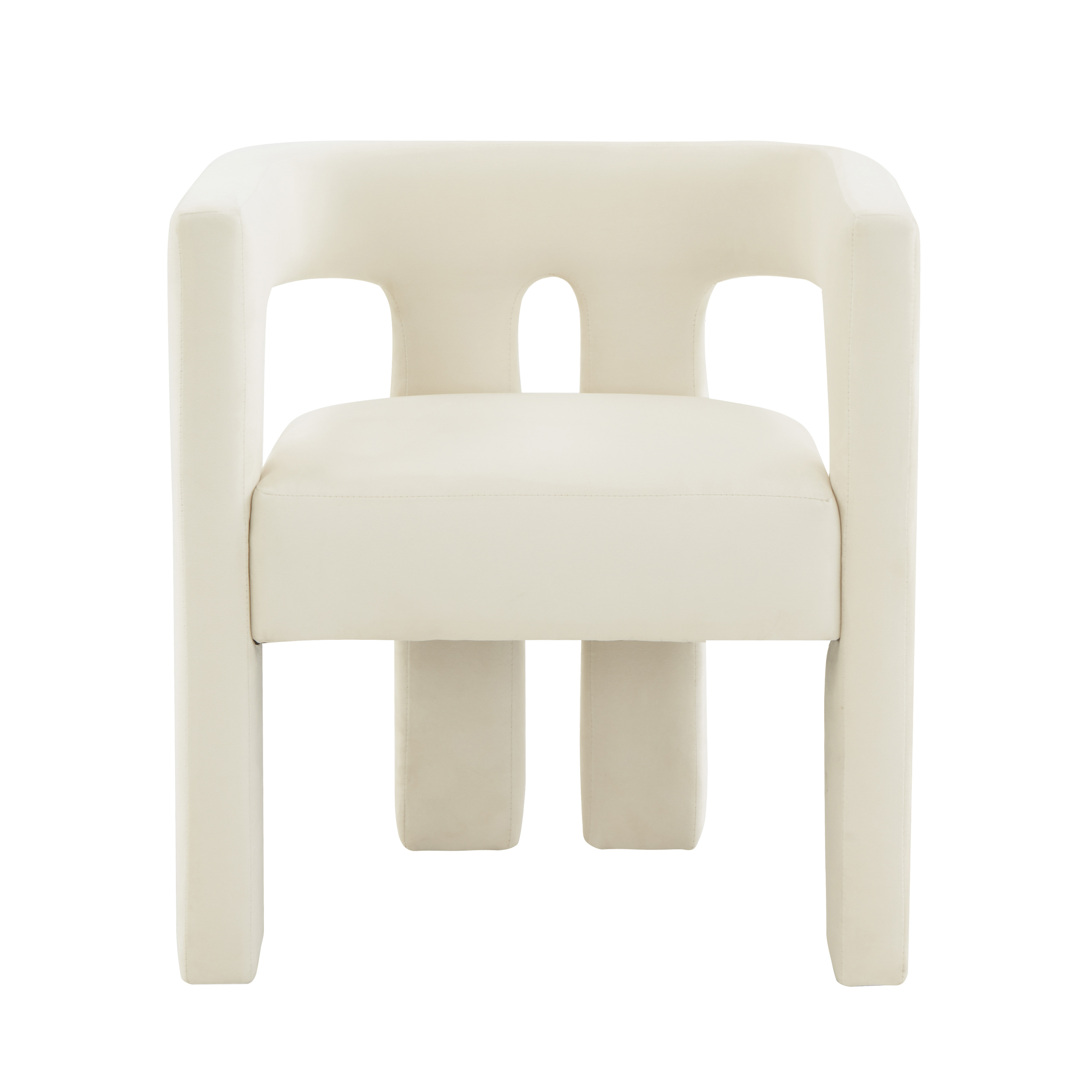 image of Sloane Cream Velvet Dining Chair with sku:TOV-S44198