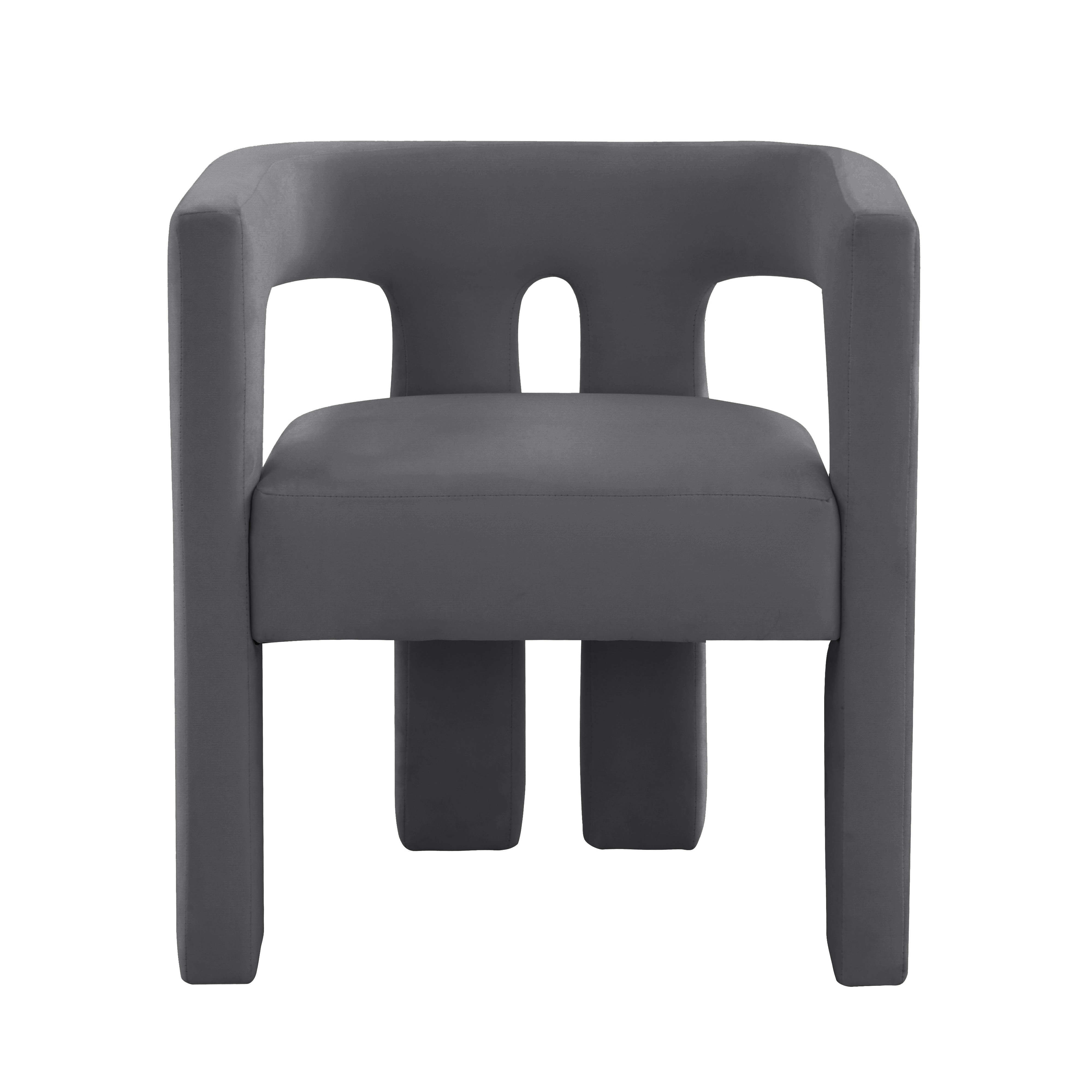 image of Sloane Dark Grey Velvet Dining Chair with sku:TOV-S44199