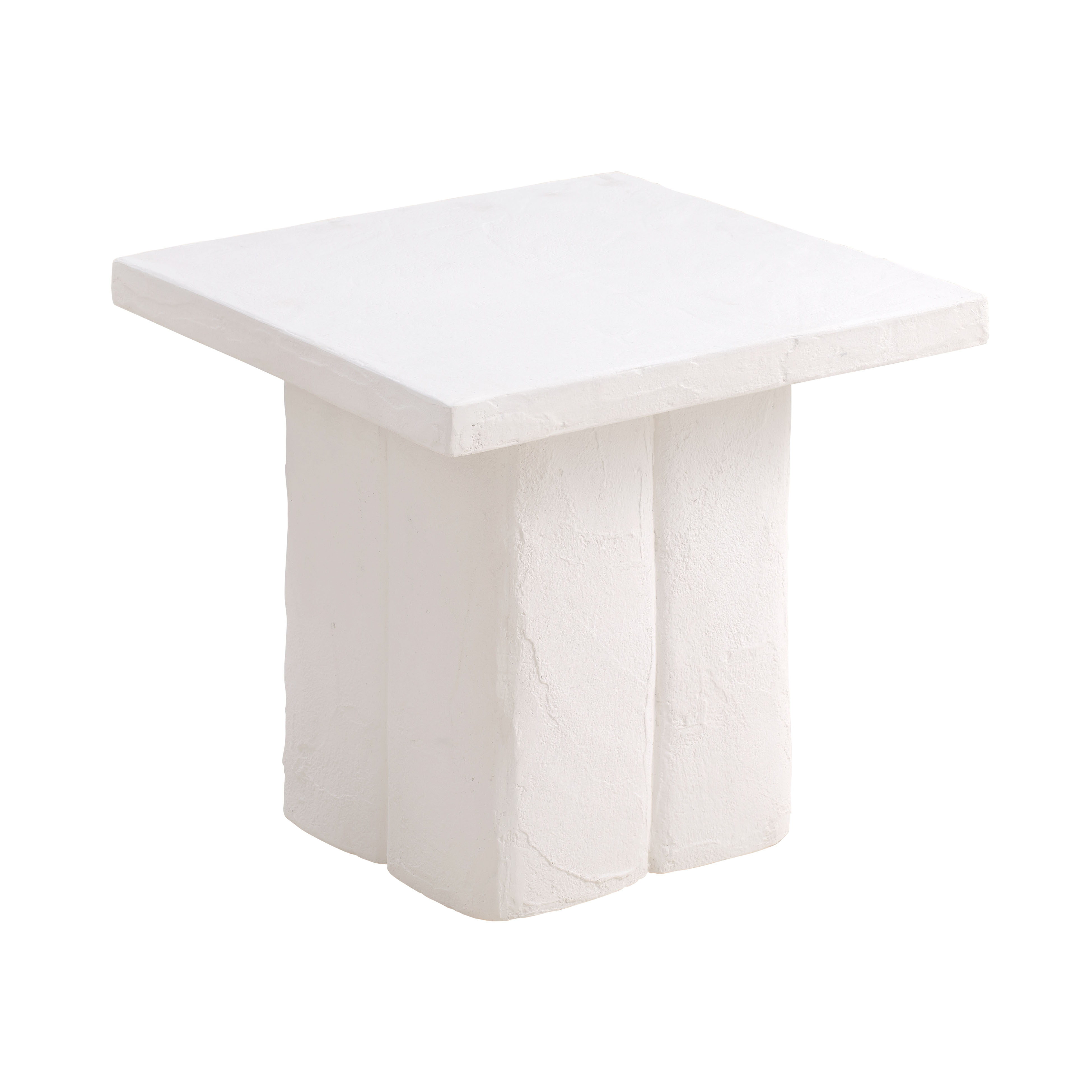 image of Kayla White Concrete Side Table with sku:TOV-OC44165