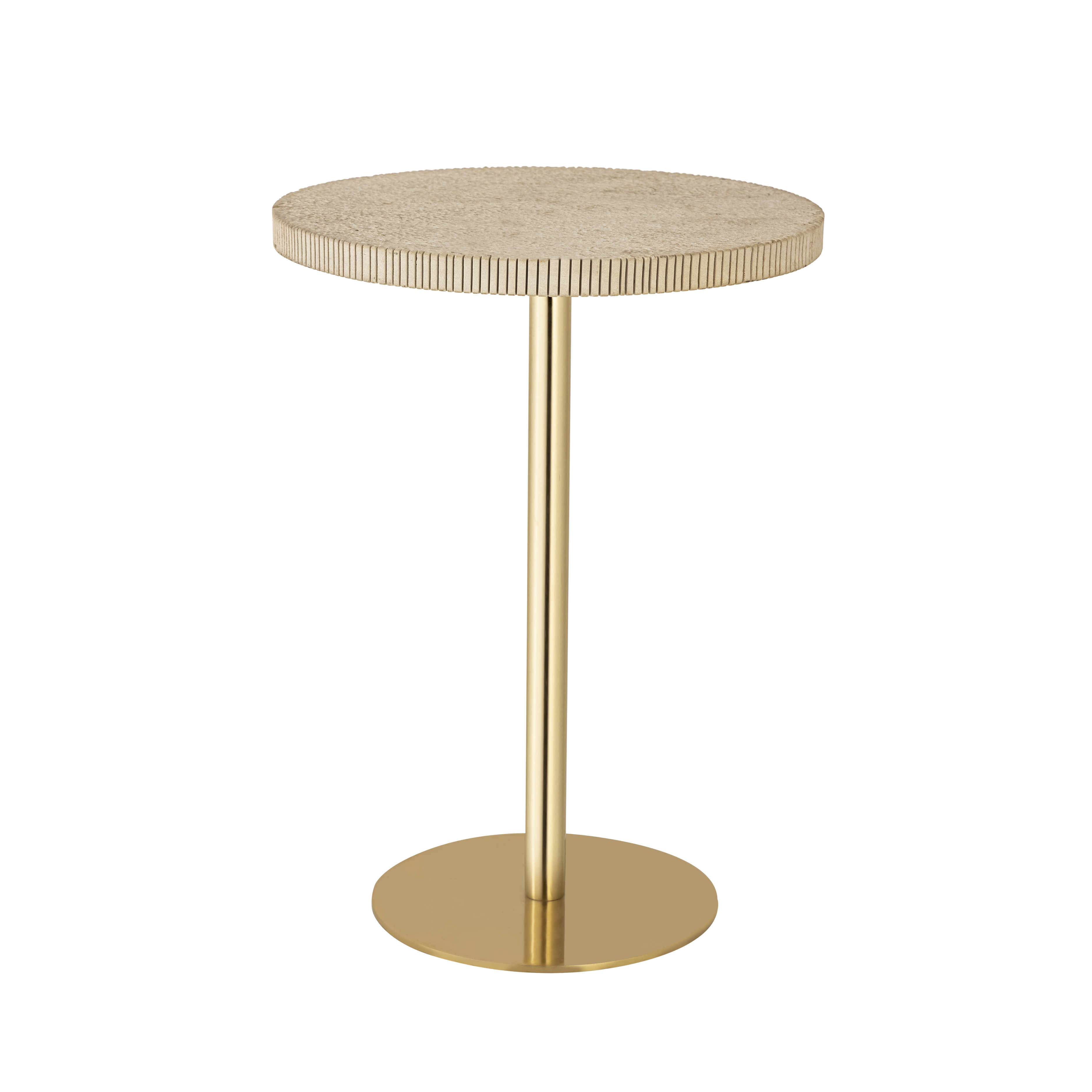 image of Fiona Gold Stone Side Table with sku:TOV-OC18350